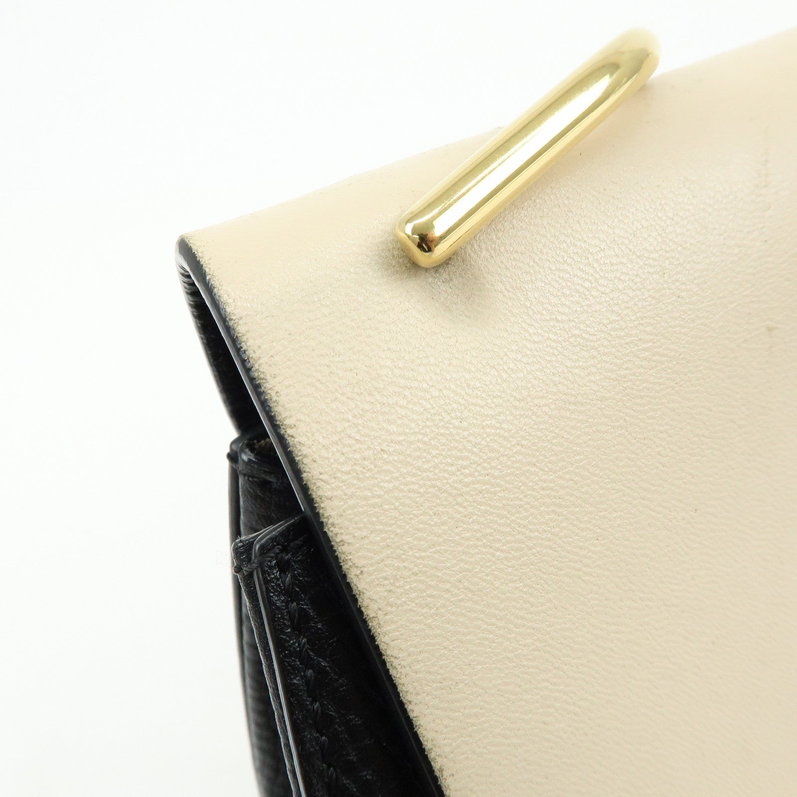 Chloe Drew Leather Shoulder Bag Crossbody Bag Black Ivory