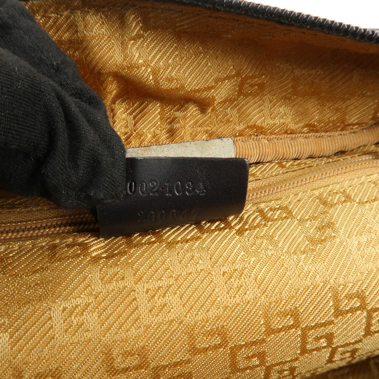 GUCCI Bamboo Suede Leather Hand Bag Dark Brown 002.1084