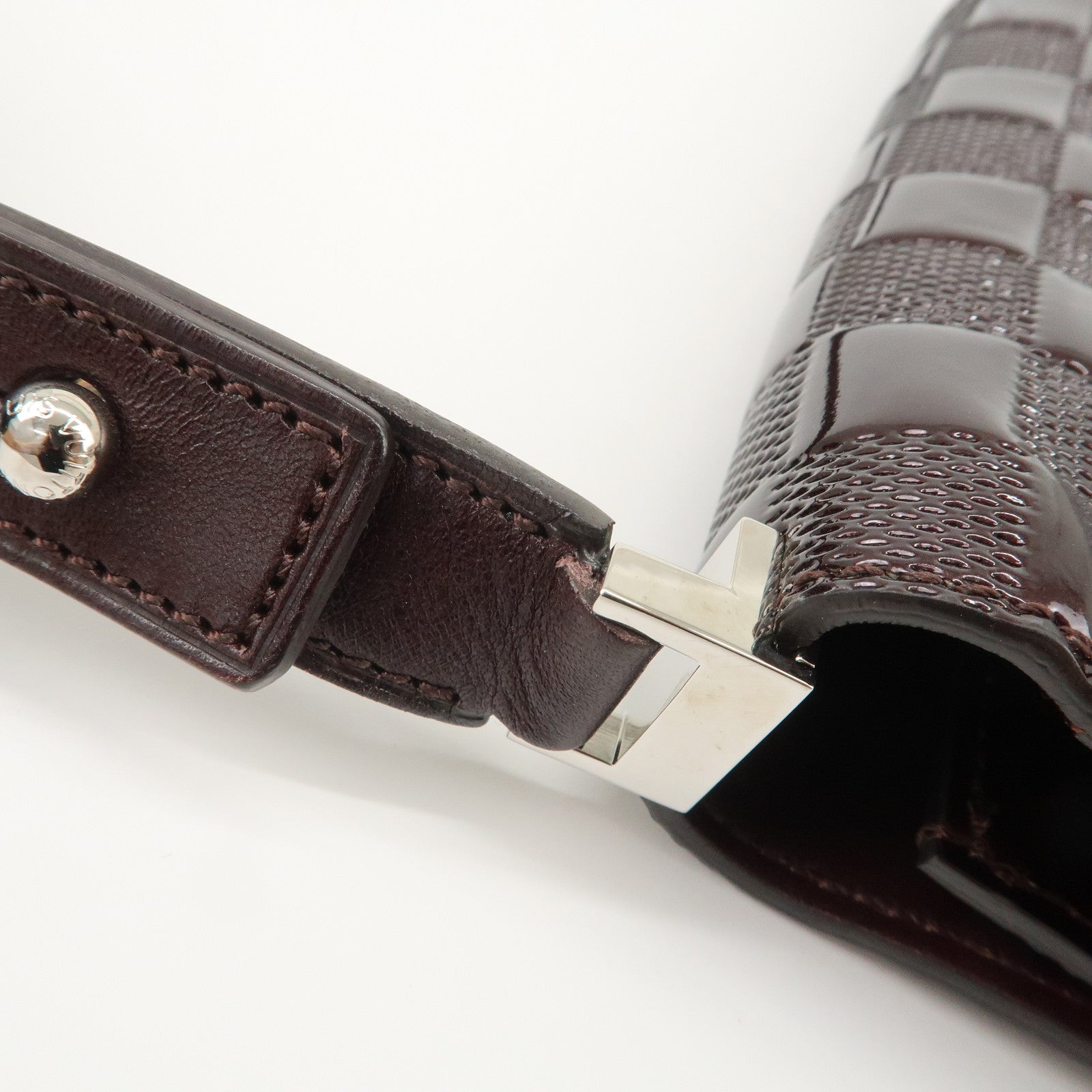 Louis Vuitton Damier Vernis Cabaret Shoulder Bag Carmine M92126