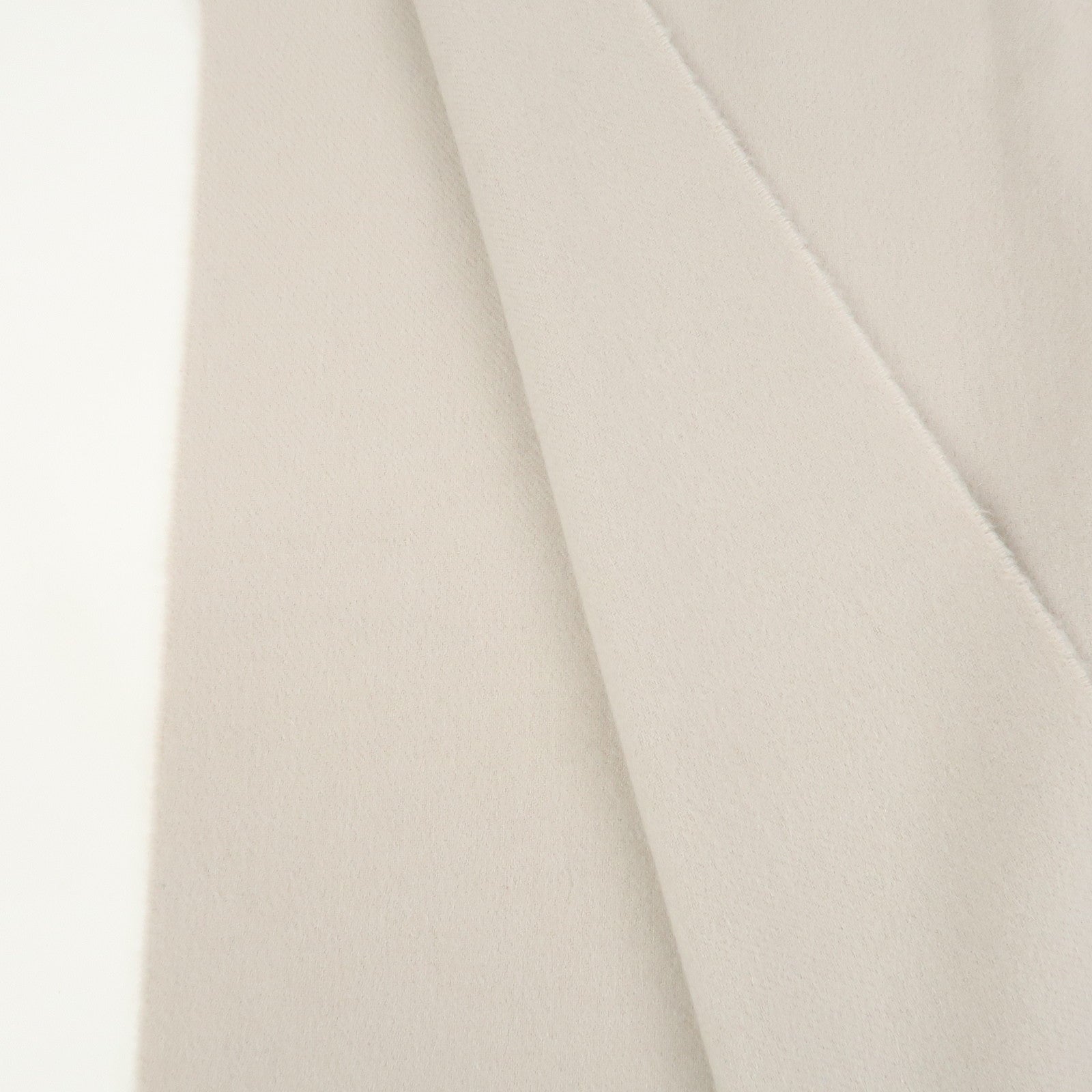 HERMES Cashmere 100% Scarf Stole Ivory