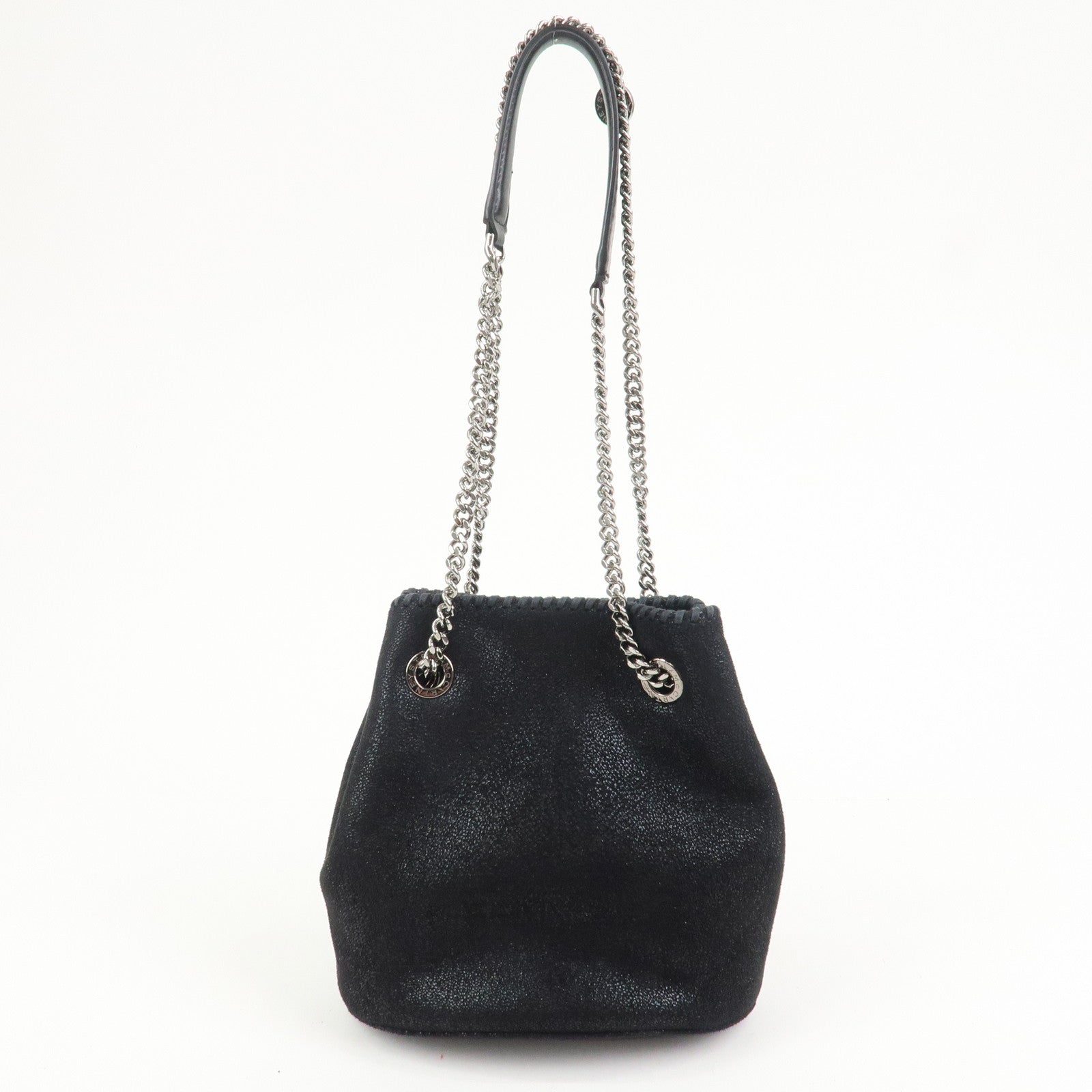 STELLA MCCARTNEY Falabella Polyester Leather Shoulder Bag Black