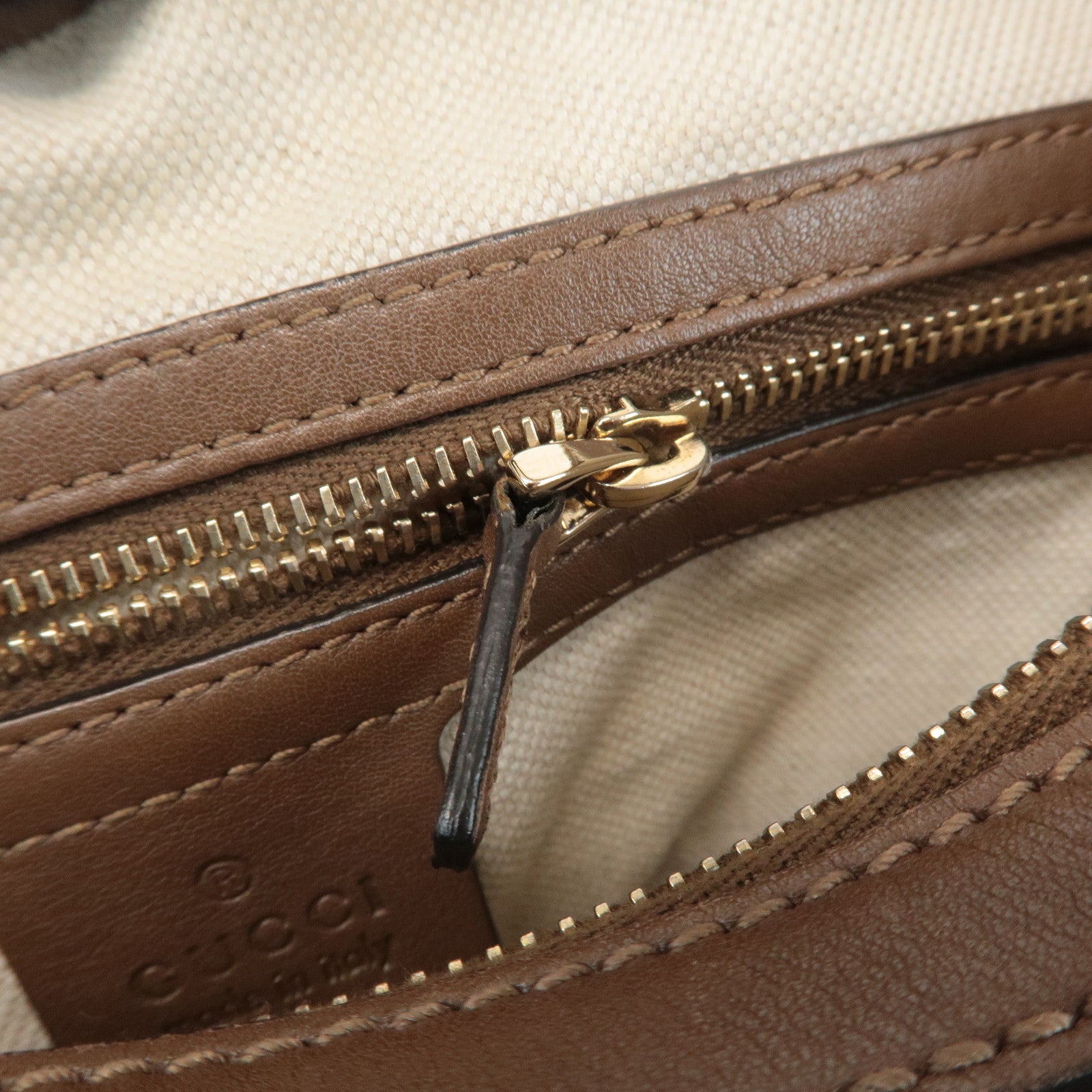 GUCCI GG Supreme Shoulder Bag Hand Bag Beige Brown 309618 Used