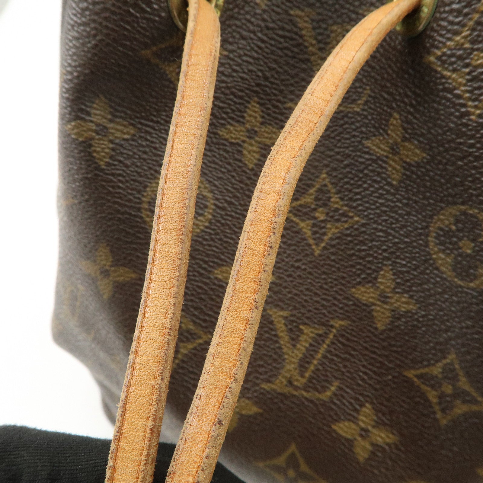 Louis Vuitton Monogram Petit Noe Shoulder Bag Brown M42226