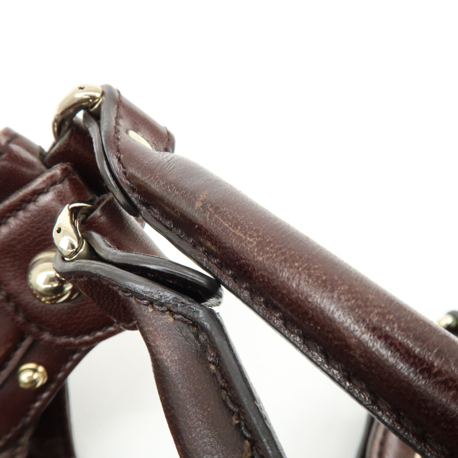 GUCCI Guccissima Leather Tote Bag Shoulder Bag Dark Brown 203624