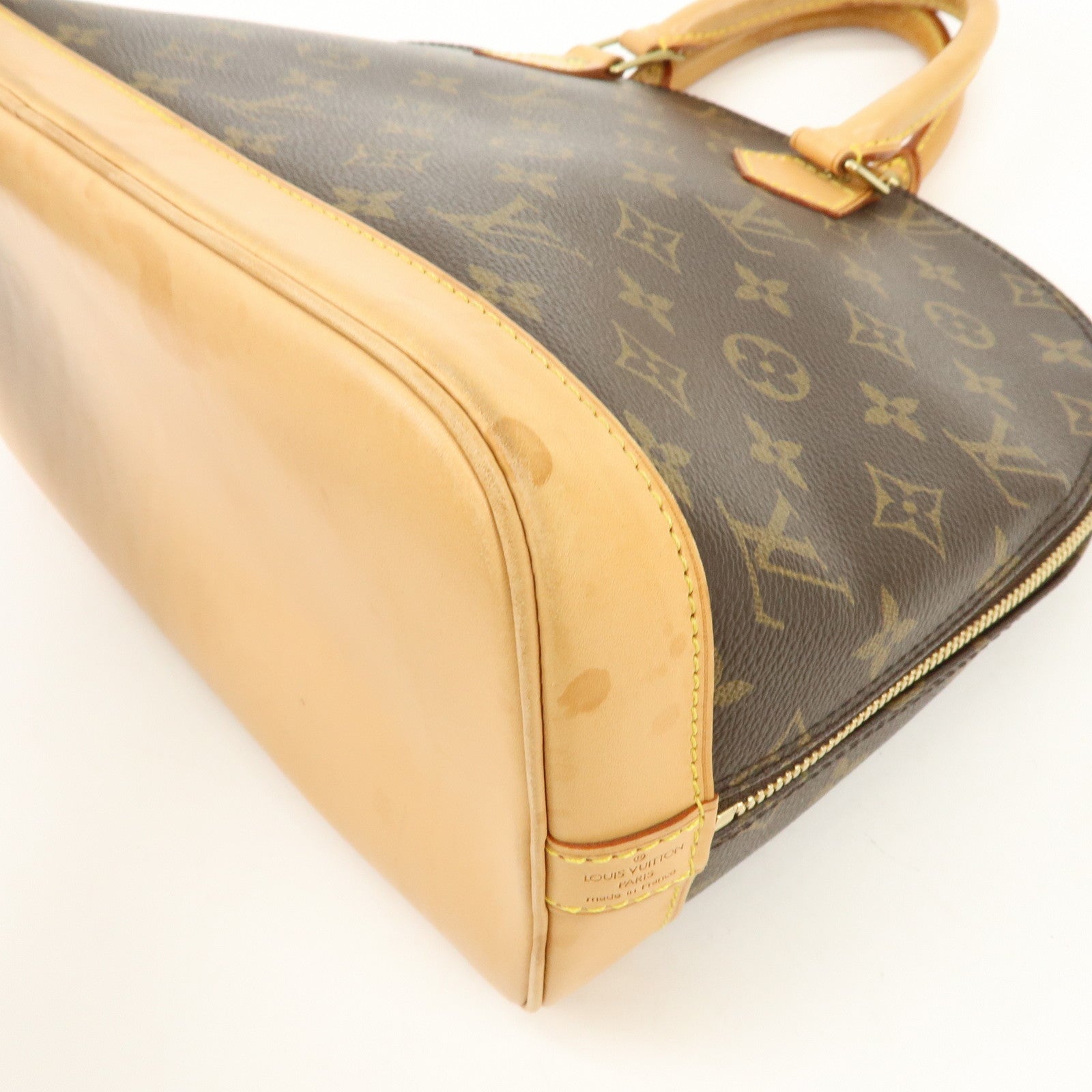 Louis Vuitton Monogram Alma Hand Bag Brown M51130