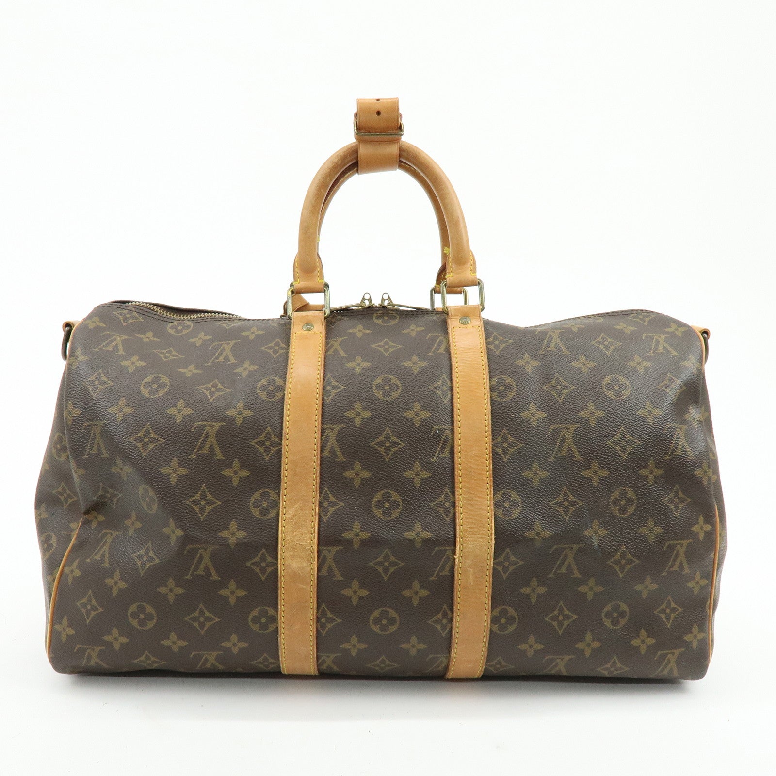 Louis Vuitton Monogram Keep All Bandouliere 45 Boston Bag M41418