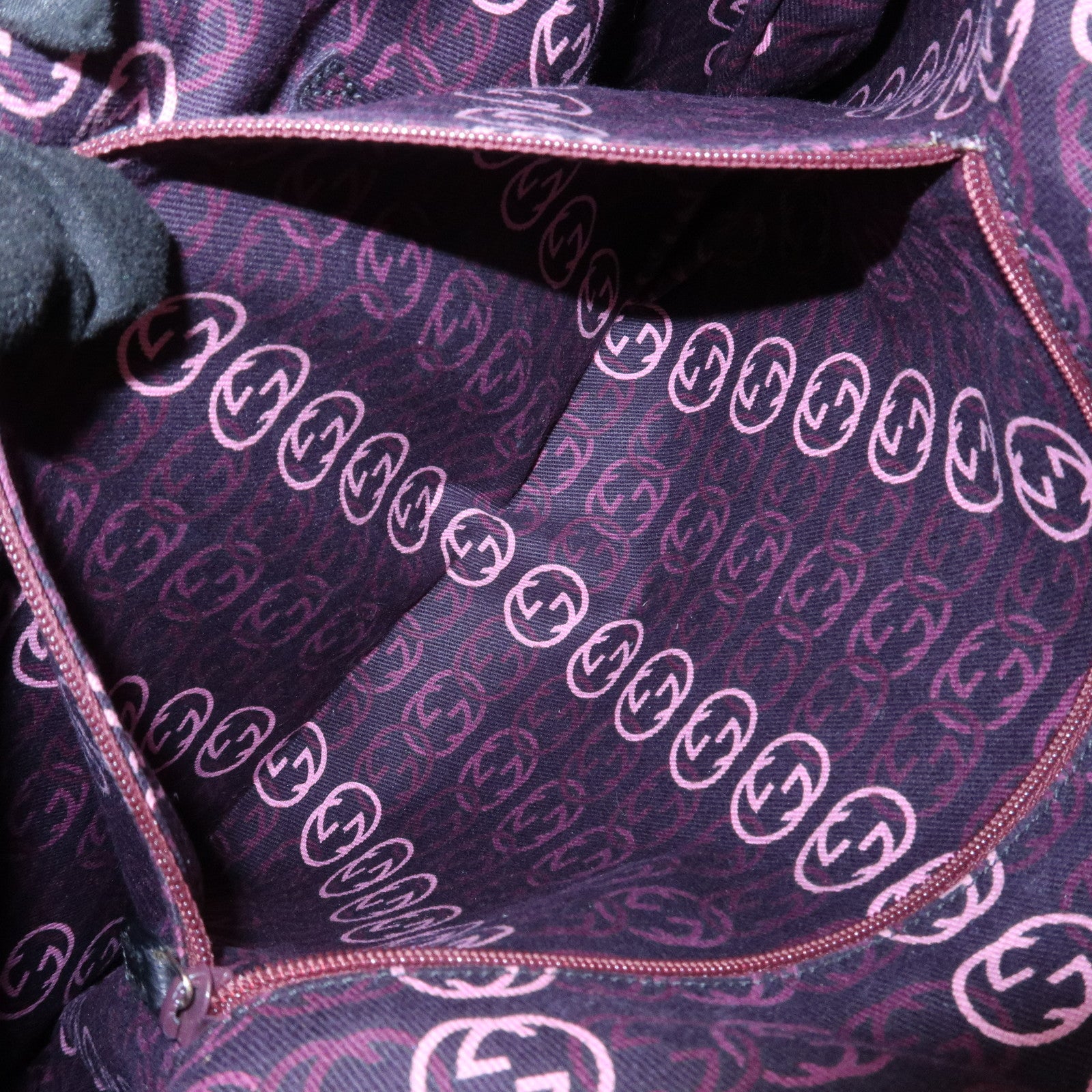 GUCCI Princy Sherry Leather Shoulder Bag Hand Bag Black 162882