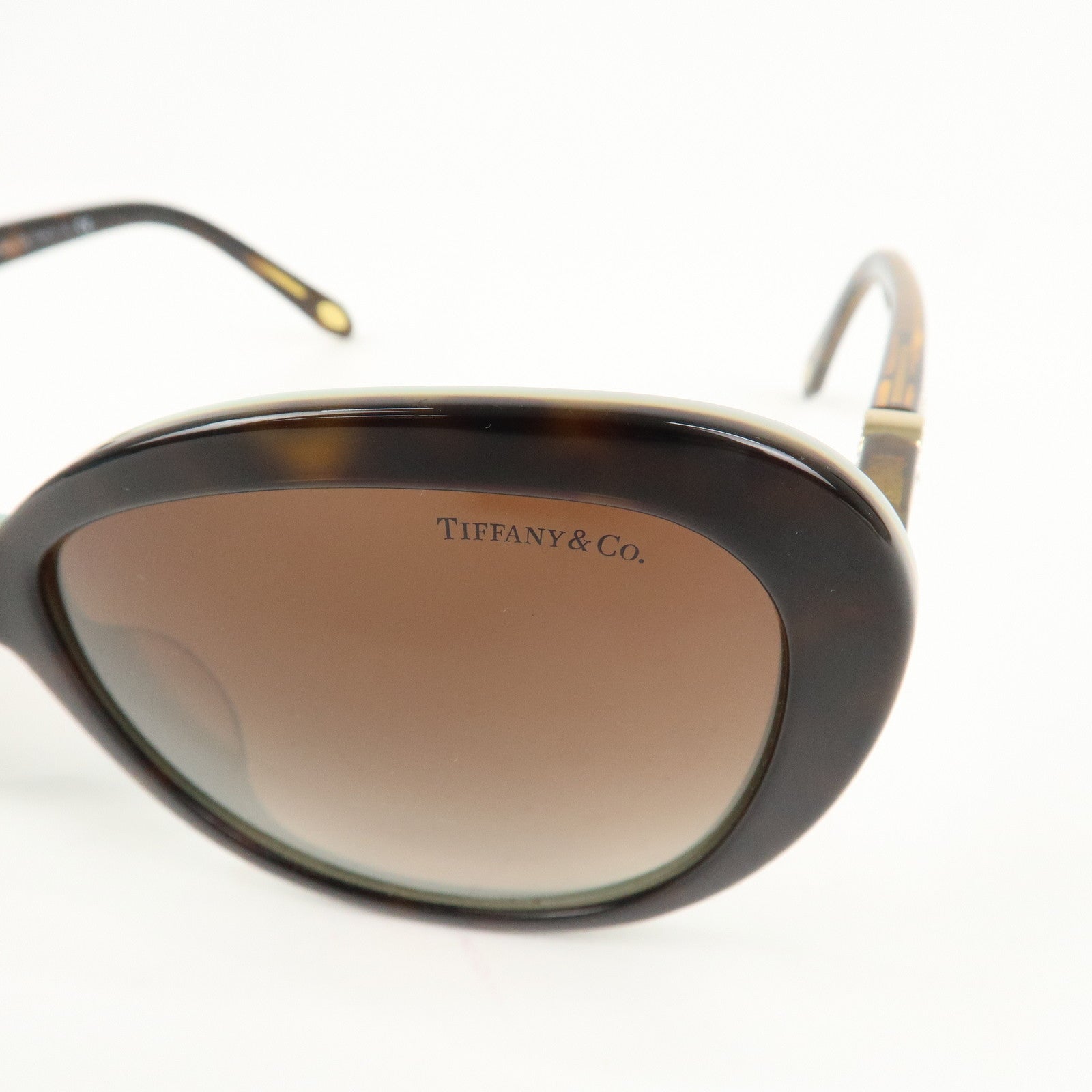 Tiffany&Co. Plastic Sunglasses 57□17 Brown TF 4118-B-F Used
