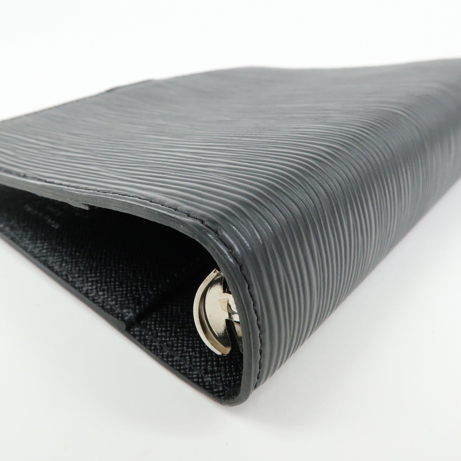 Louis Vuitton Epi Agenda MM Planner Cover Noir Black R20202