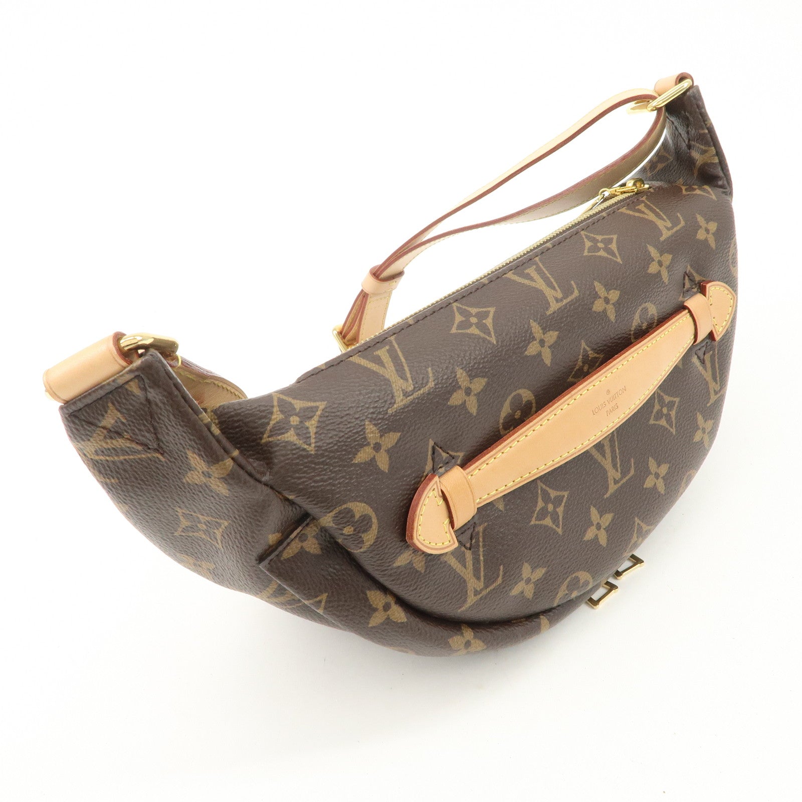 Louis Vuitton Monogram Bumbag Crossbody Bag Brown M43644 Used