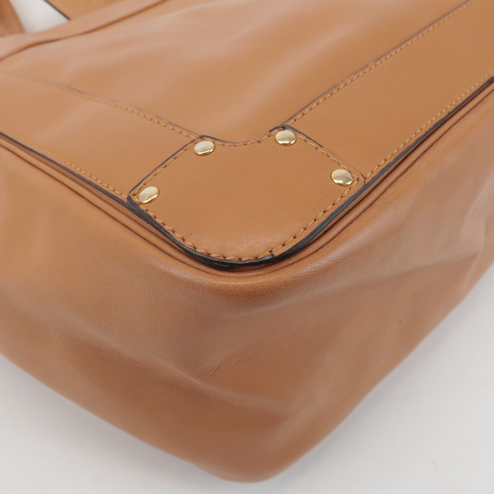 Chloe Eden Leather Tote Bag Shoulder Bag Hand Bag Brown