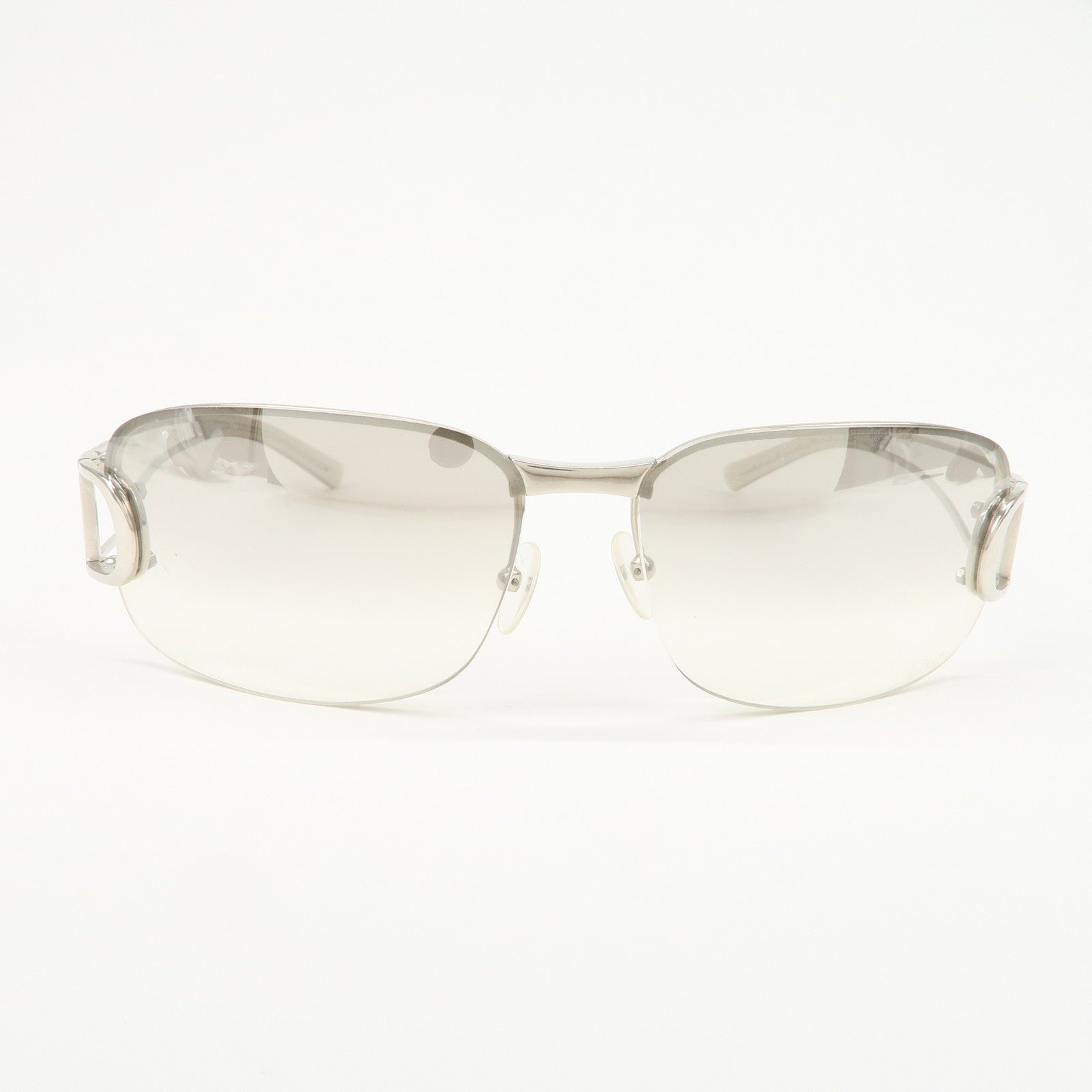 Christian Dior Clear Metal Sunglasses Silver YB7V2 61□14 127