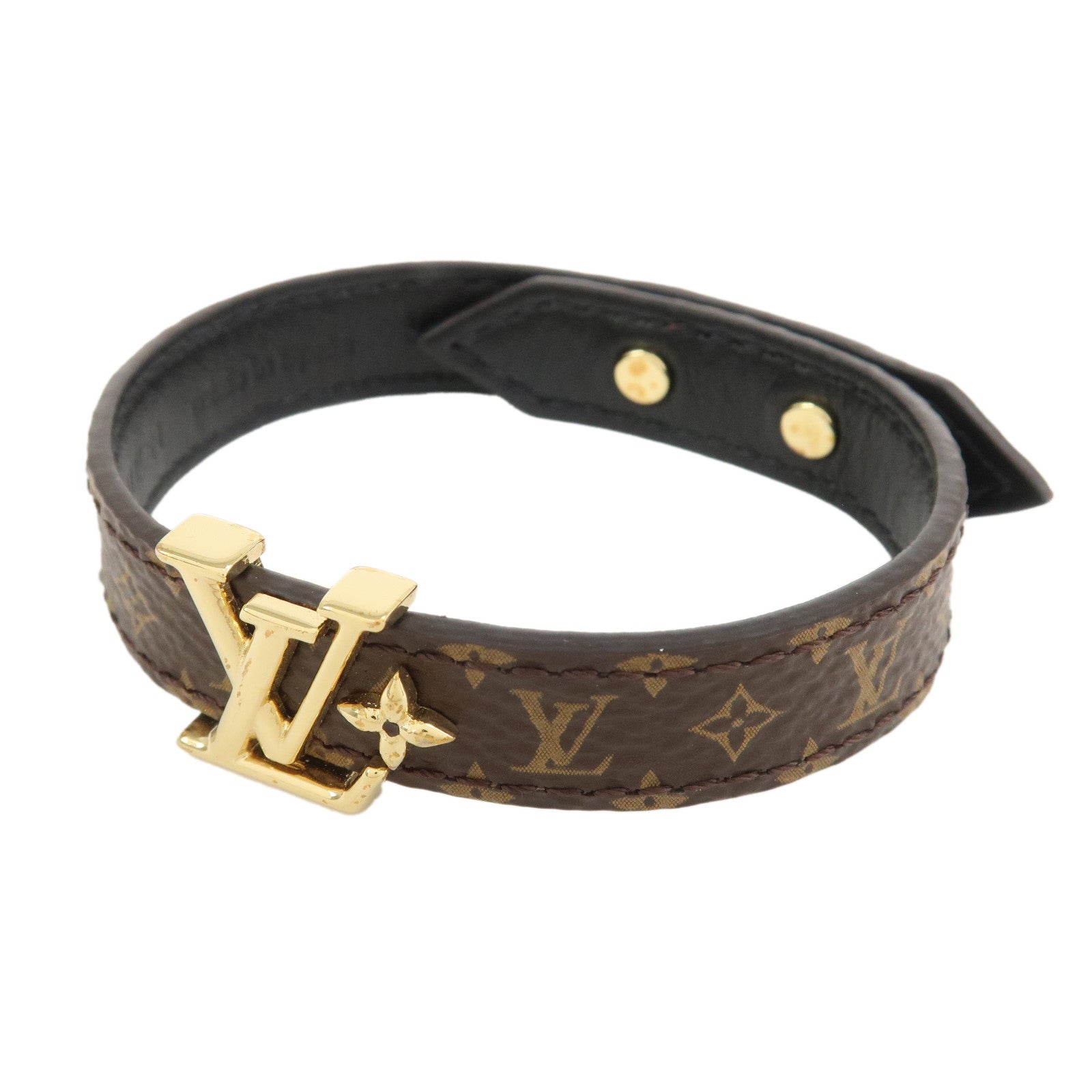Louis Vuitton Monogram LV Iconic Bracelet Brown M8526