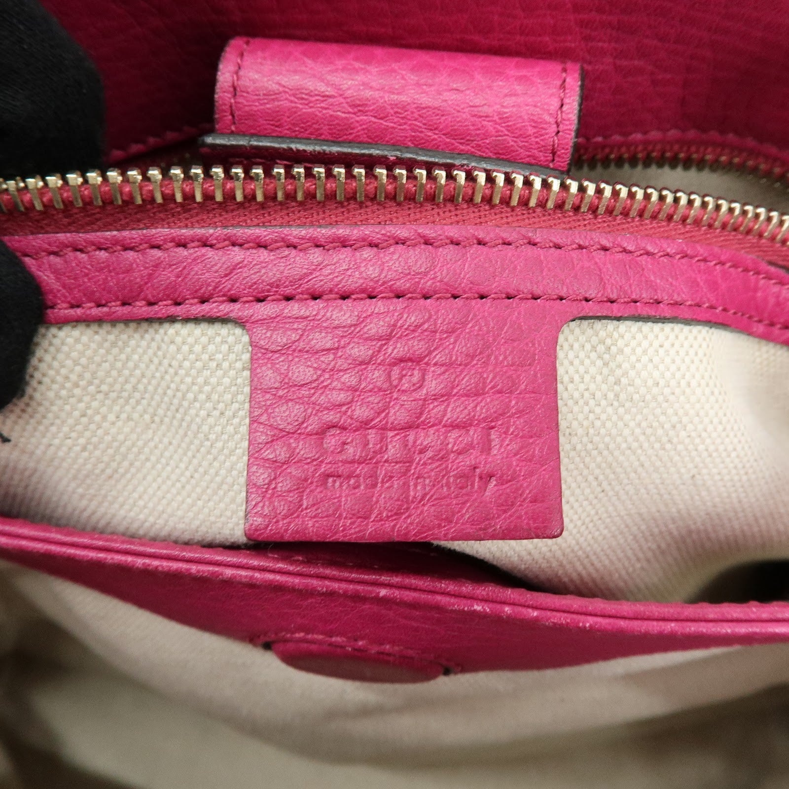 GUCCI Bamboo Leather 2Way Bag Hand Bag Shoulder Bag Pink 336032