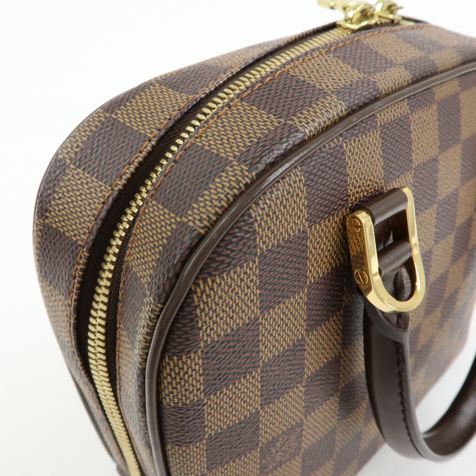 Louis Vuitton Saleya Mini Damier Ebene Canvas Leather Hand Bag