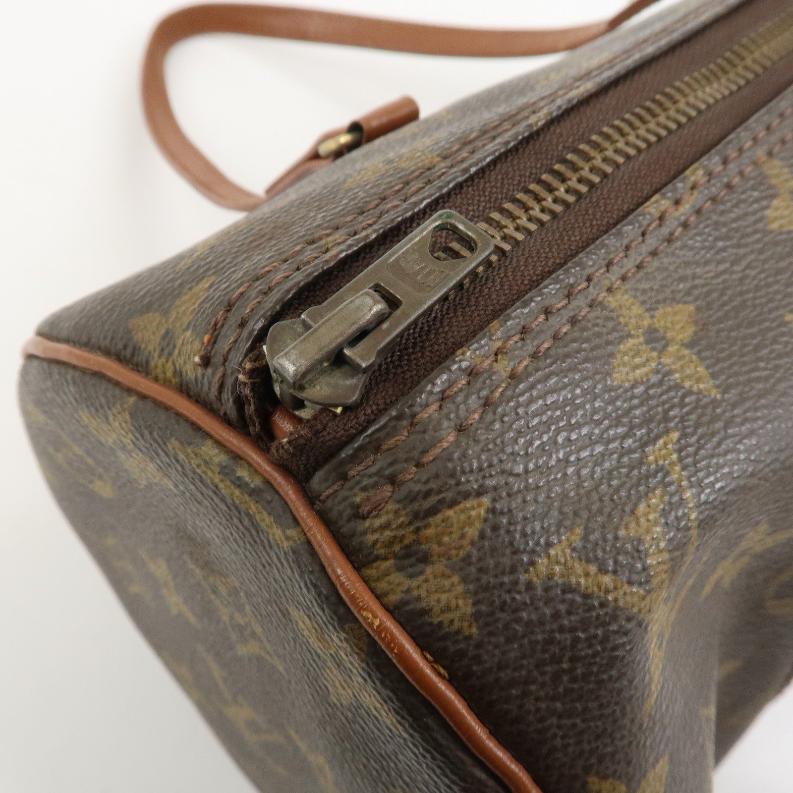Louis Vuitton Monogram Papillon 30 Hand Bag Brown Old Style M51365