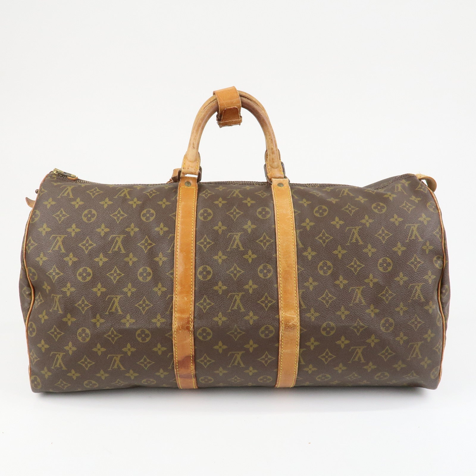 Louis Vuitton Monogram Keep All 55 Boston Bag Brown M41424