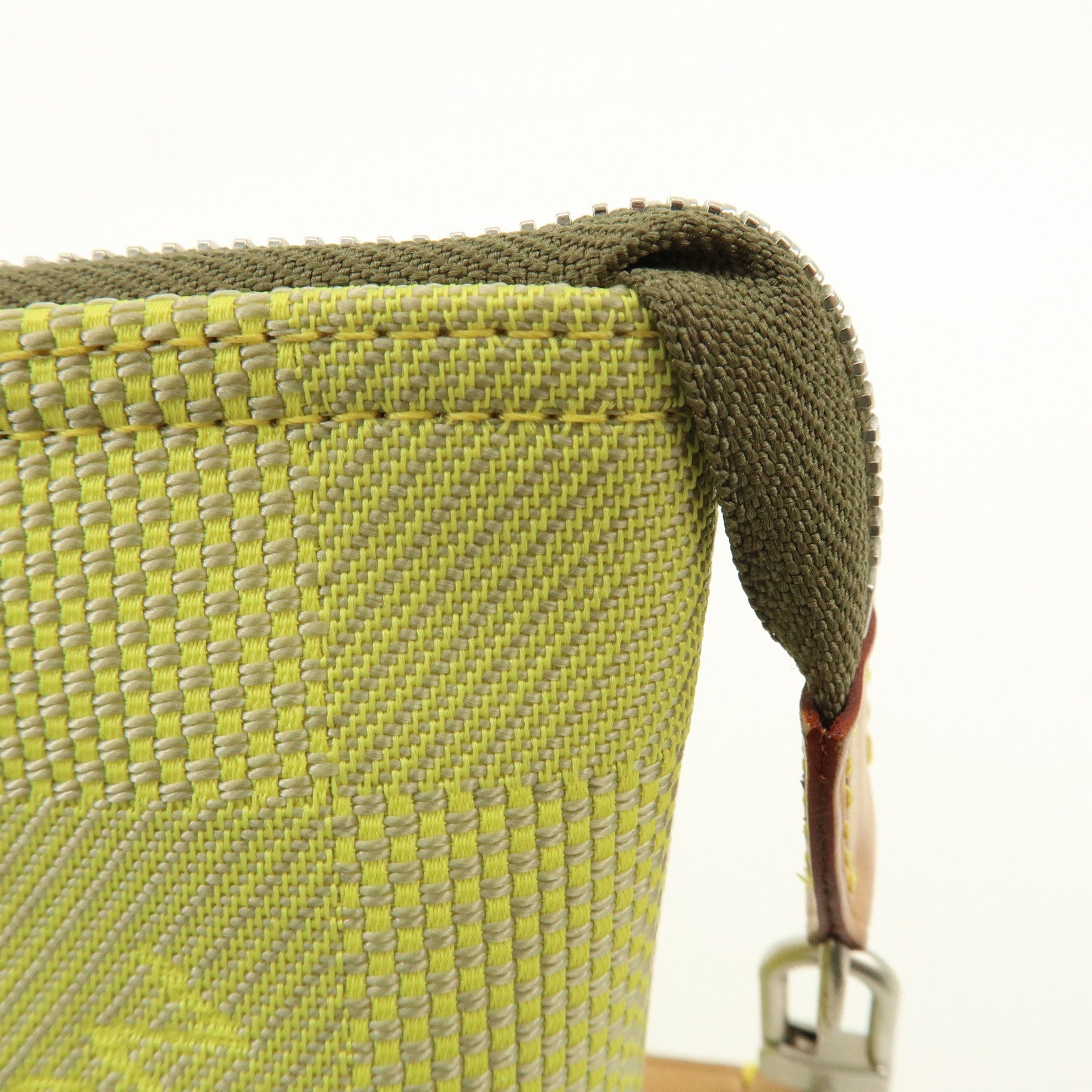 Louis Vuitton Damier Geant LV Cup Canvas Leather Pouch Yellow