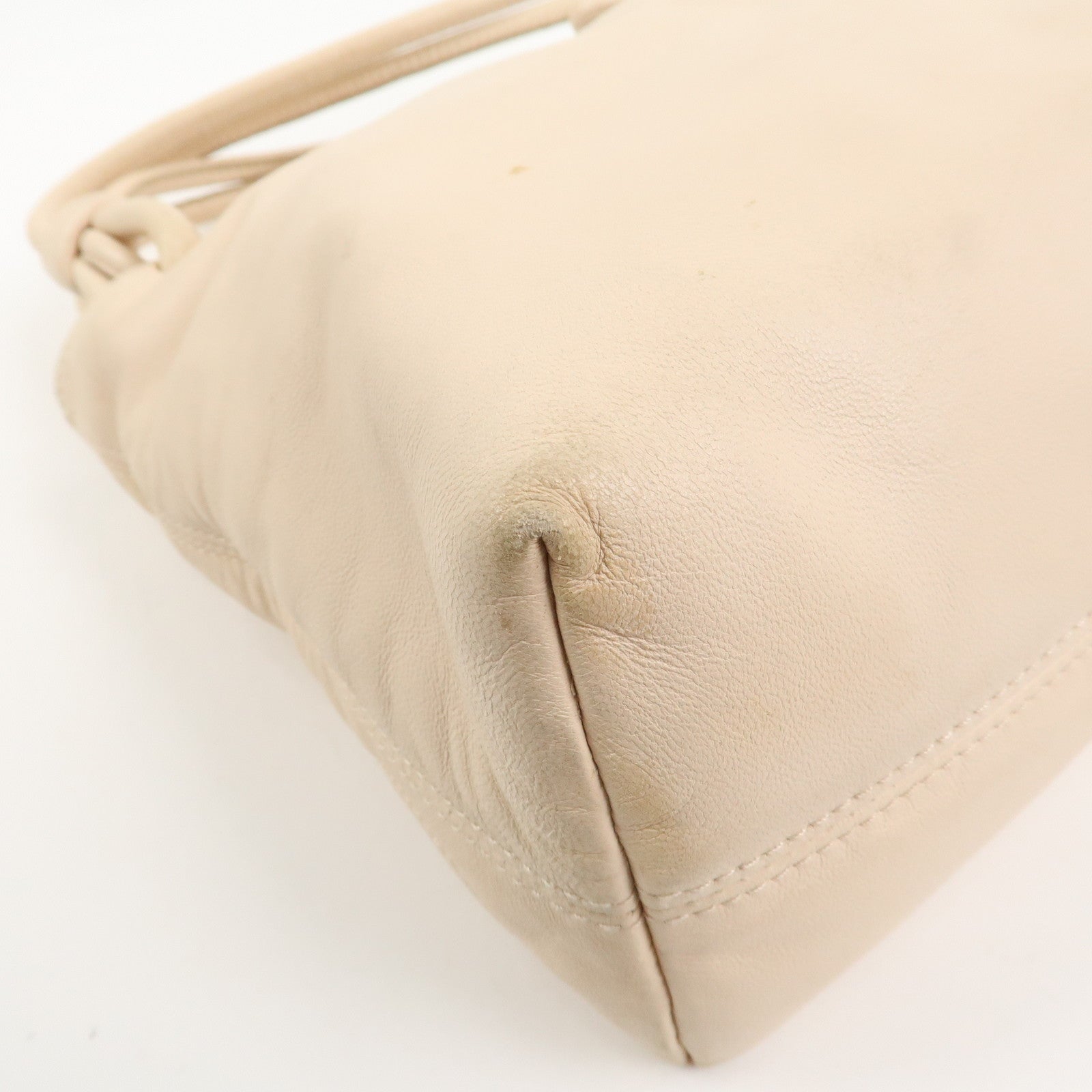 LOEWE Anagram Nappa Leather Hand Bag Shoulder Bag Beige