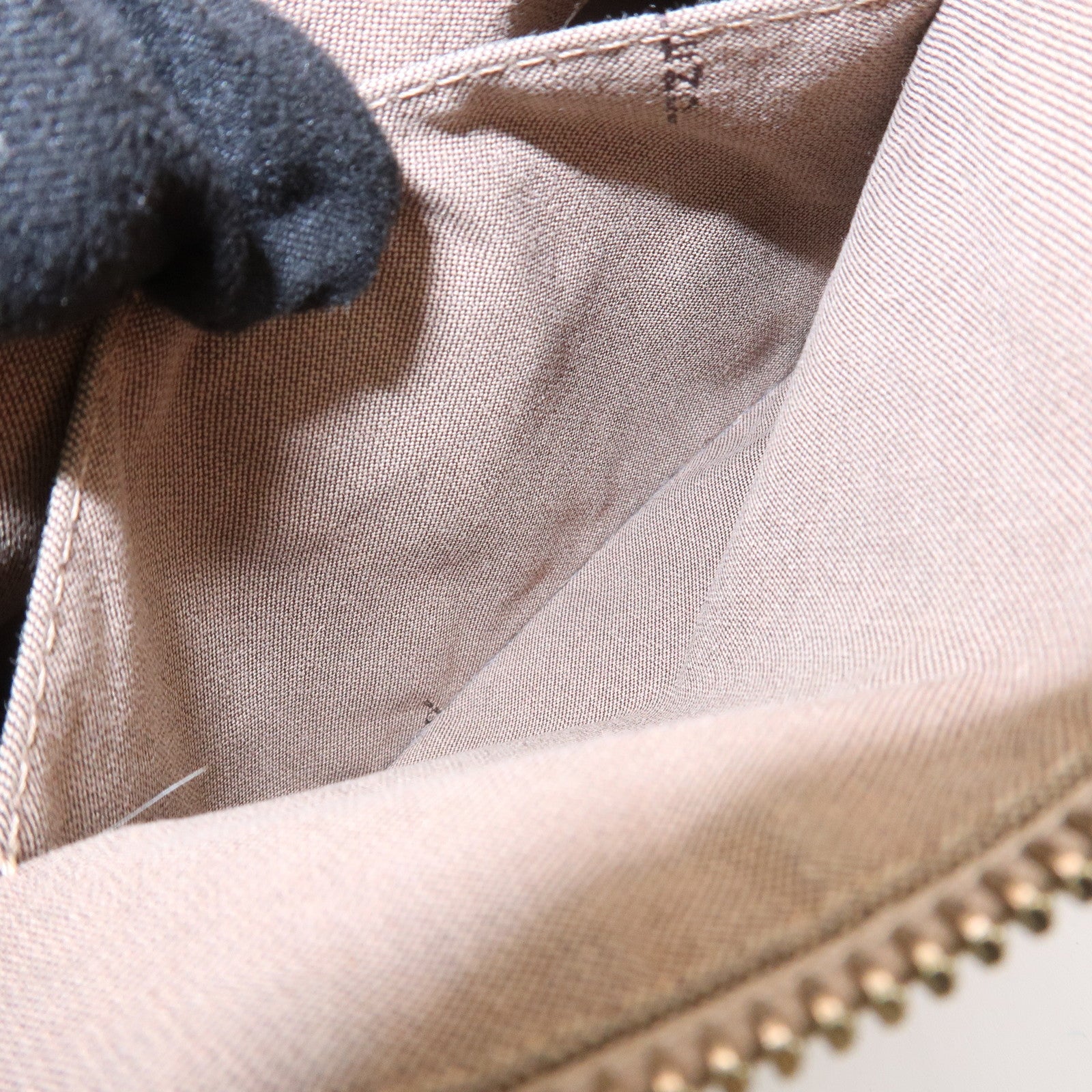 FENDI Zucchino Canvas Leather Shoulder Bag Hand Bag Pink 8BR444