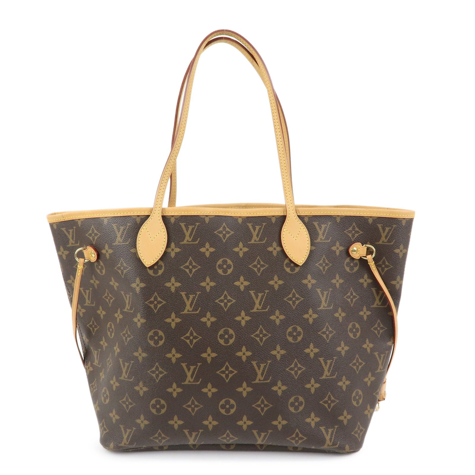 Louis Vuitton Monogram Neverfull MM Tote Shoulder Bag Brown M40156