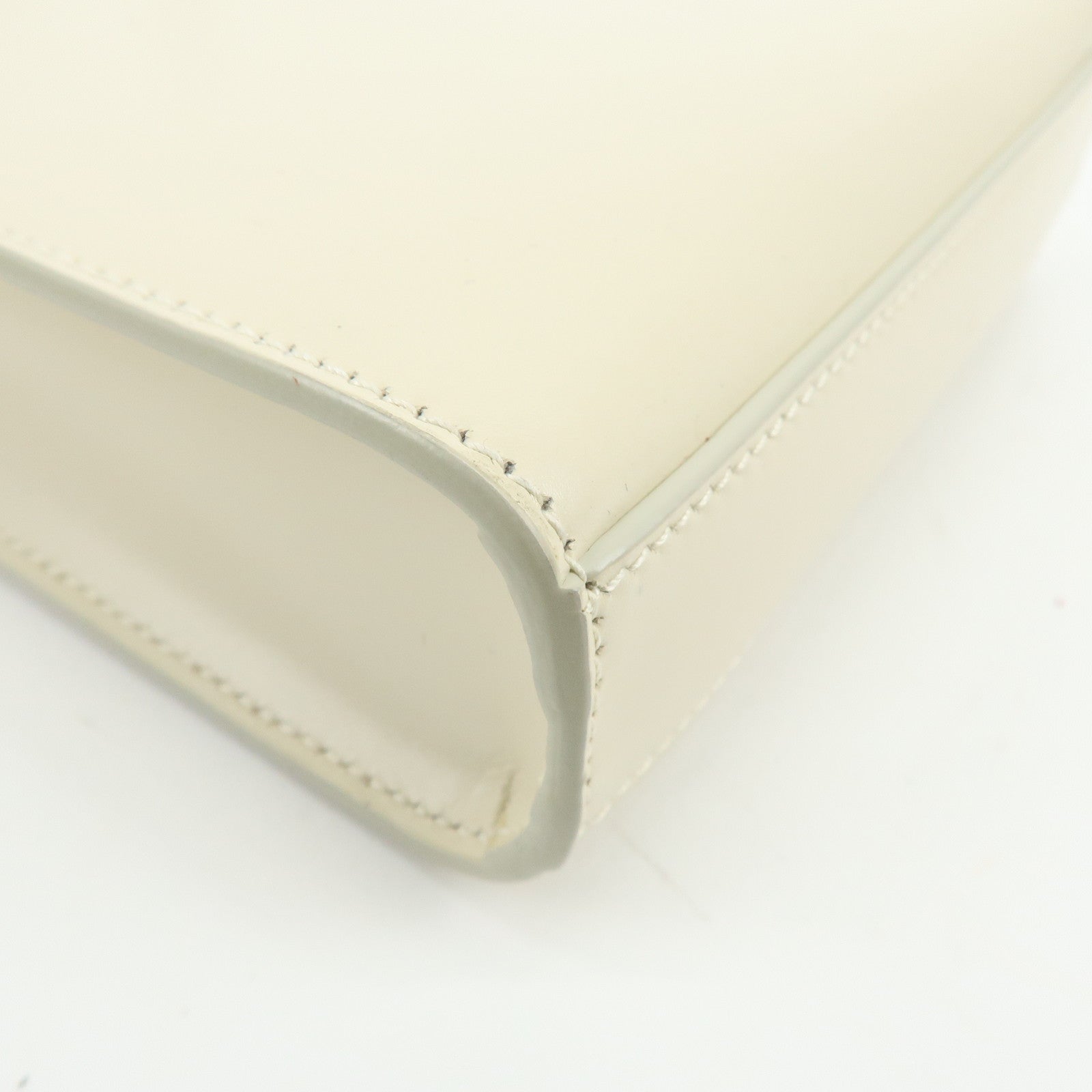 JIL SANDER Leather Shoulder Bag Crossbody Bag Ivory