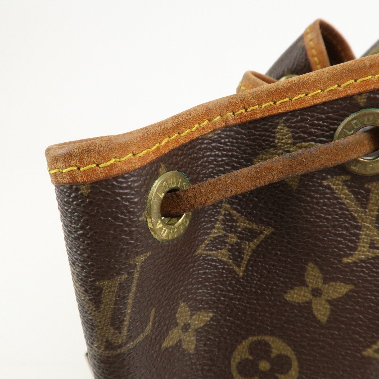 Louis Vuitton Monogram Petit Noe Shoulder Bag Brown M42226