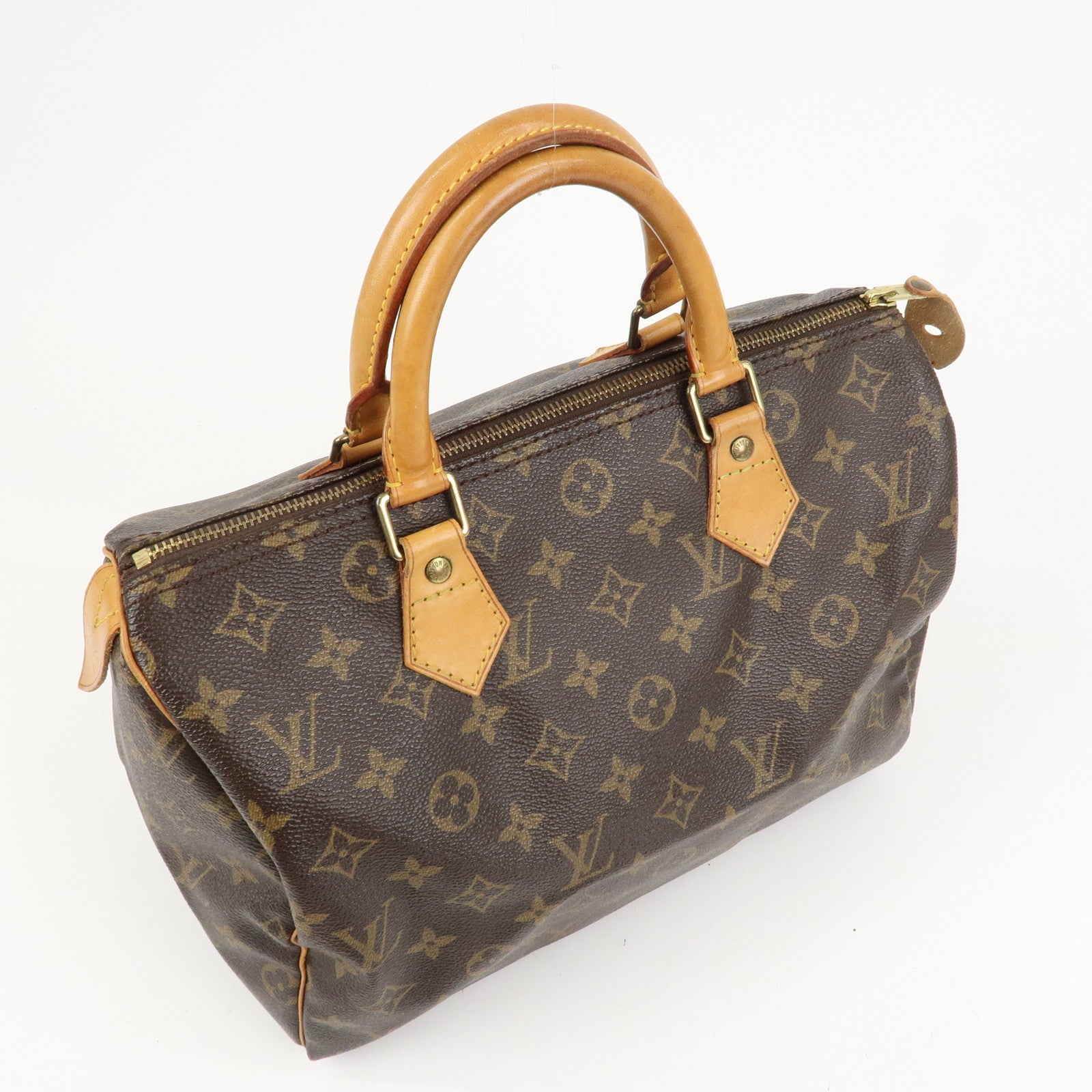 Louis Vuitton Monogram Speedy 30 Boston Bag Hand Bag Brown M41526