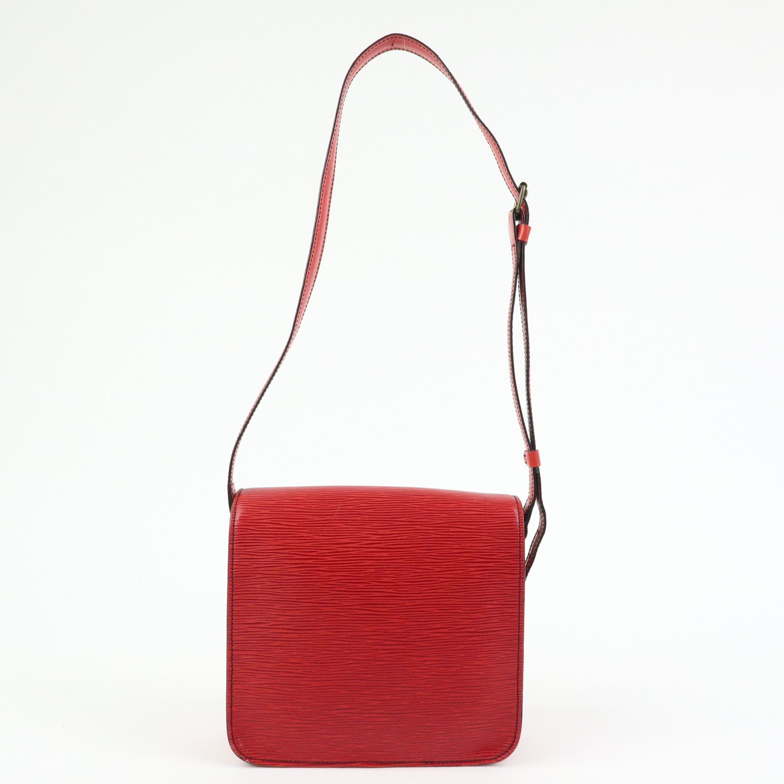 Louis Vuitton Cartouchiere Epi Leather Shoulder Bag Red M52247