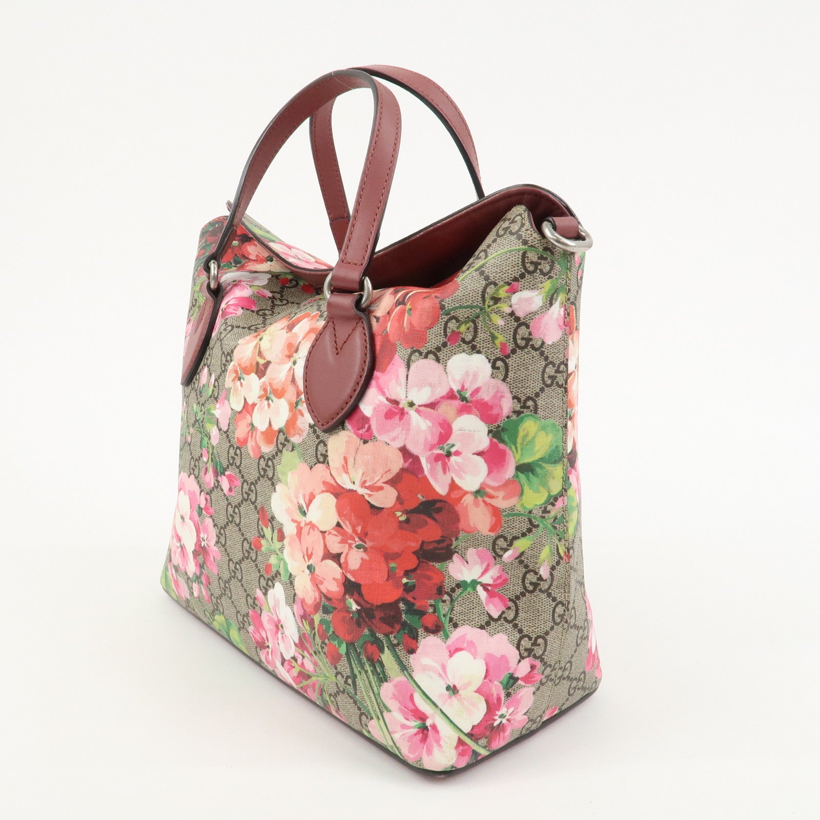 GUCCI GG Blooms GG Supreme 2Way Hand Shoulder Bag Floral 429147