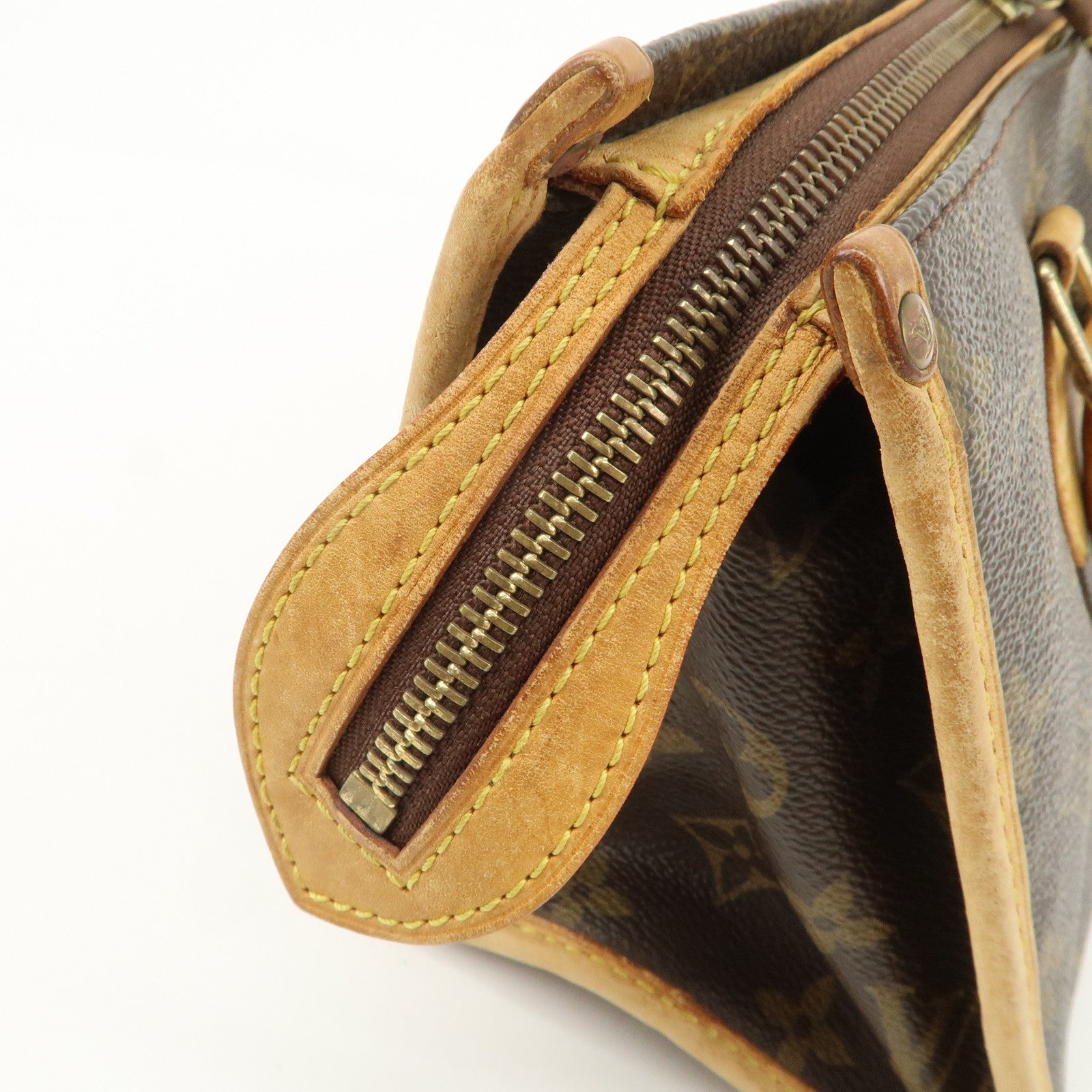 Louis Vuitton Monogram Popincourt Hand Bag Brown M40009 Used