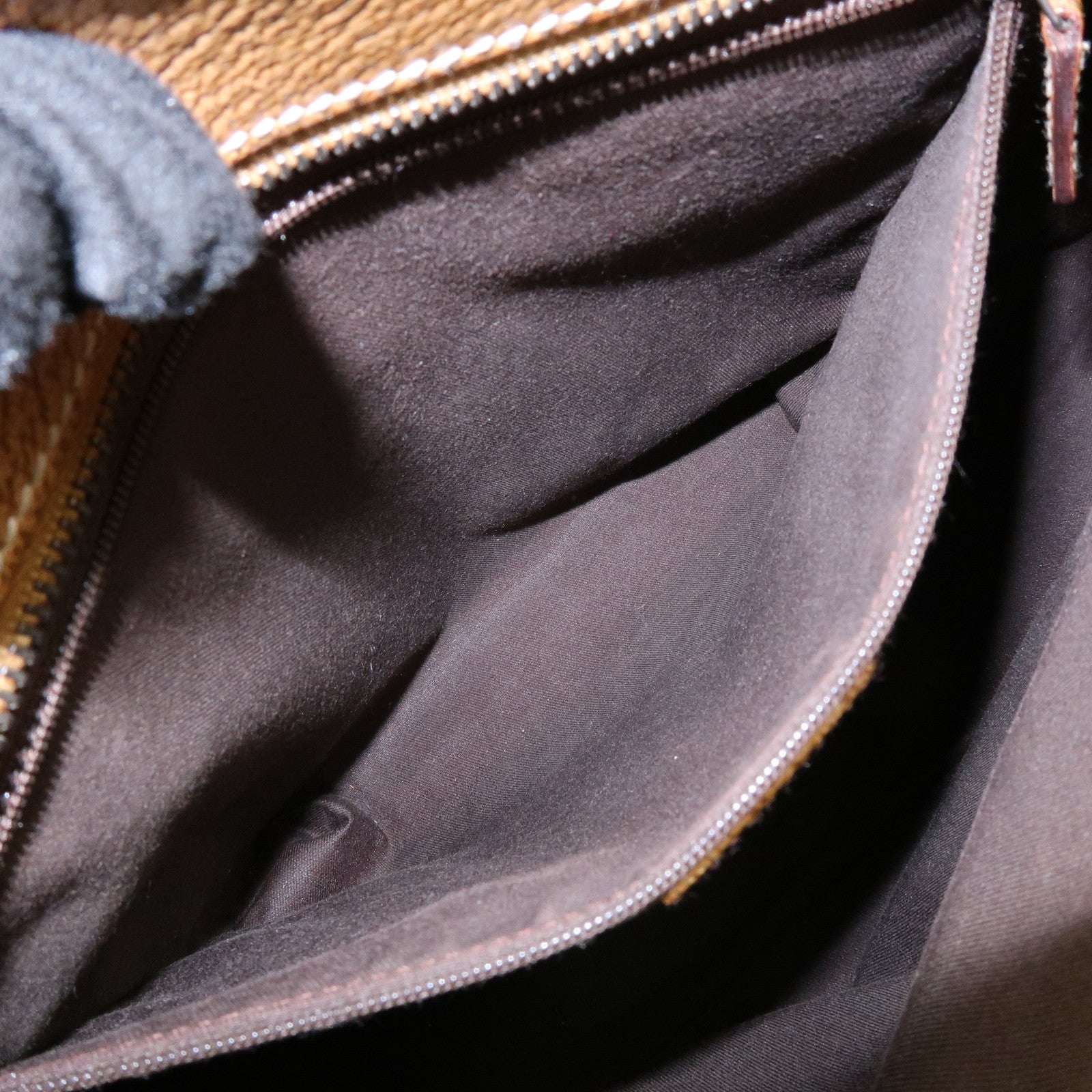 GUCCI GG Canvas Leather Tote Bag Hand Bag Beige Camel 113011