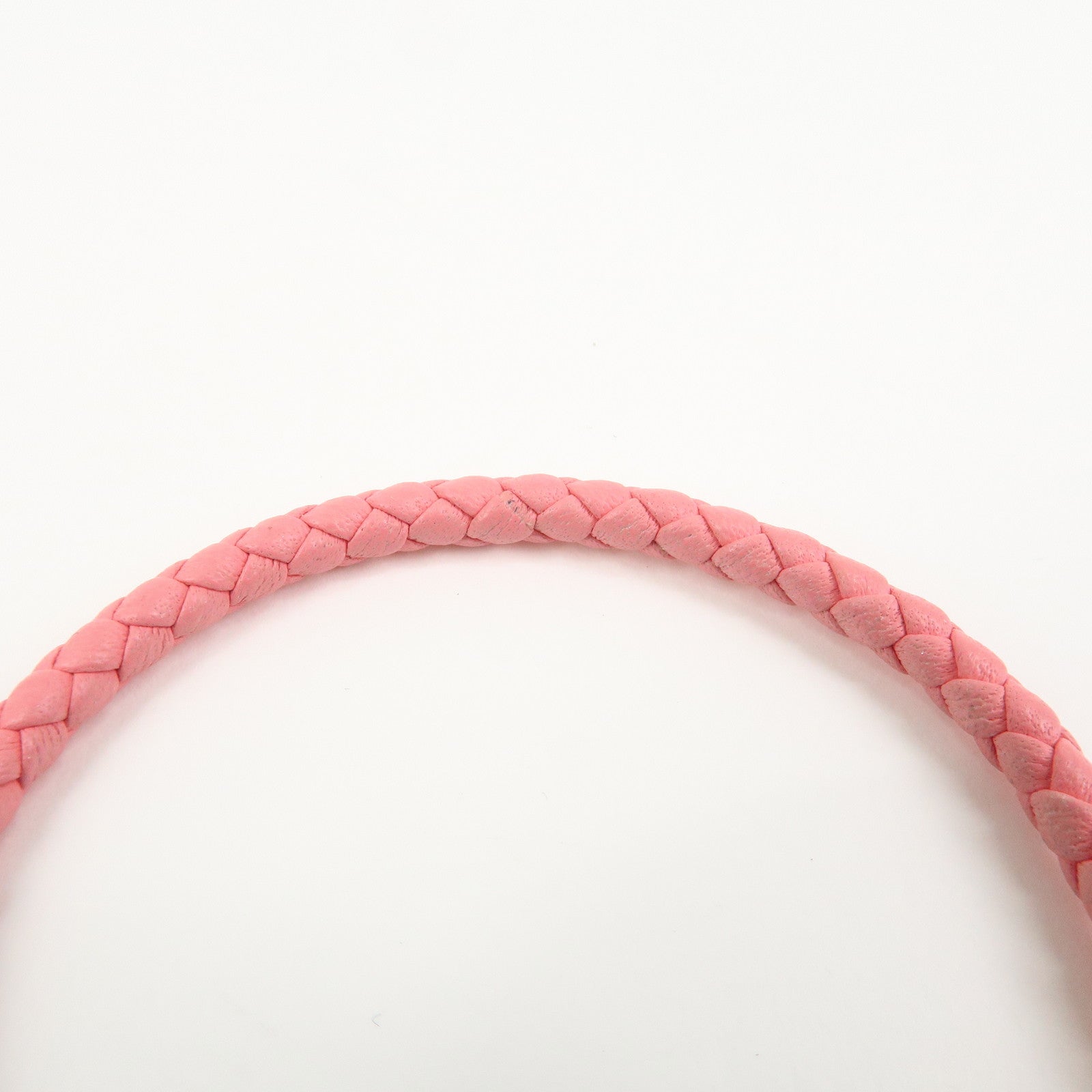 HERMES Glenan H Tresse en Veau Swift Leather Bracelet Pink