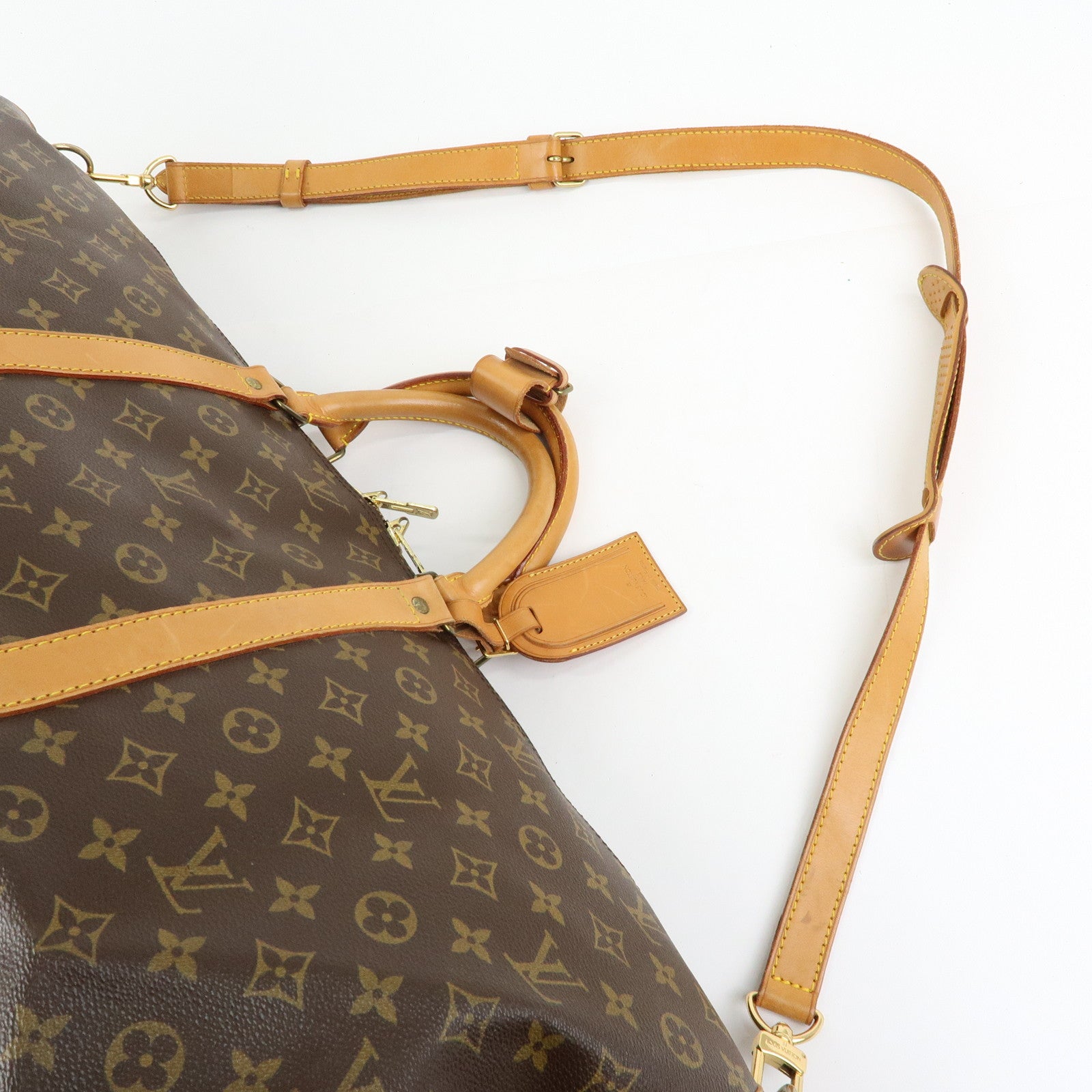 Louis Vuitton Monogram Keep All Bandouliere 60 Boston Bag M41412