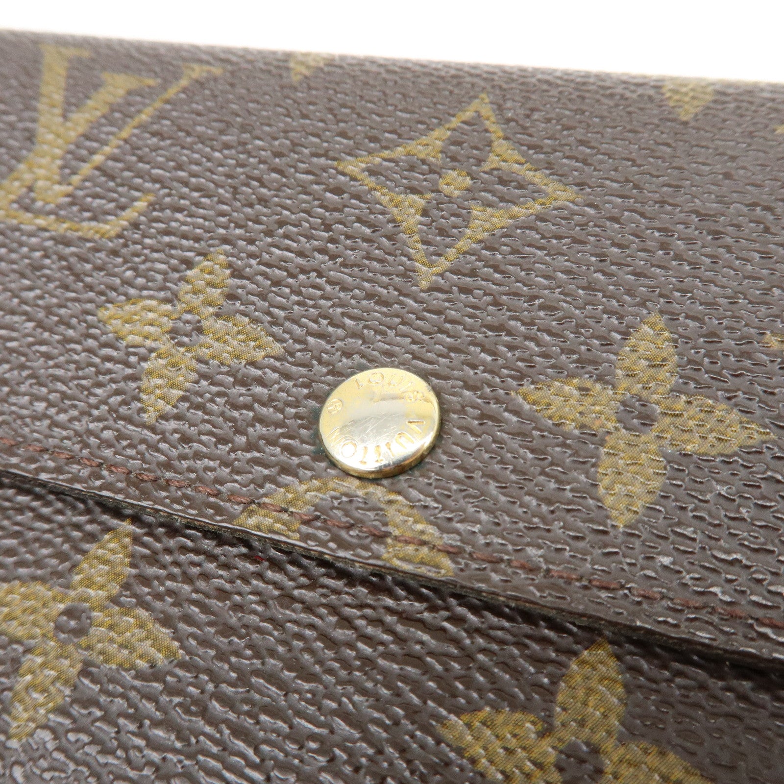 Louis Vuitton Monogram Portefeuille Sarah Long Wallet Brown M61734