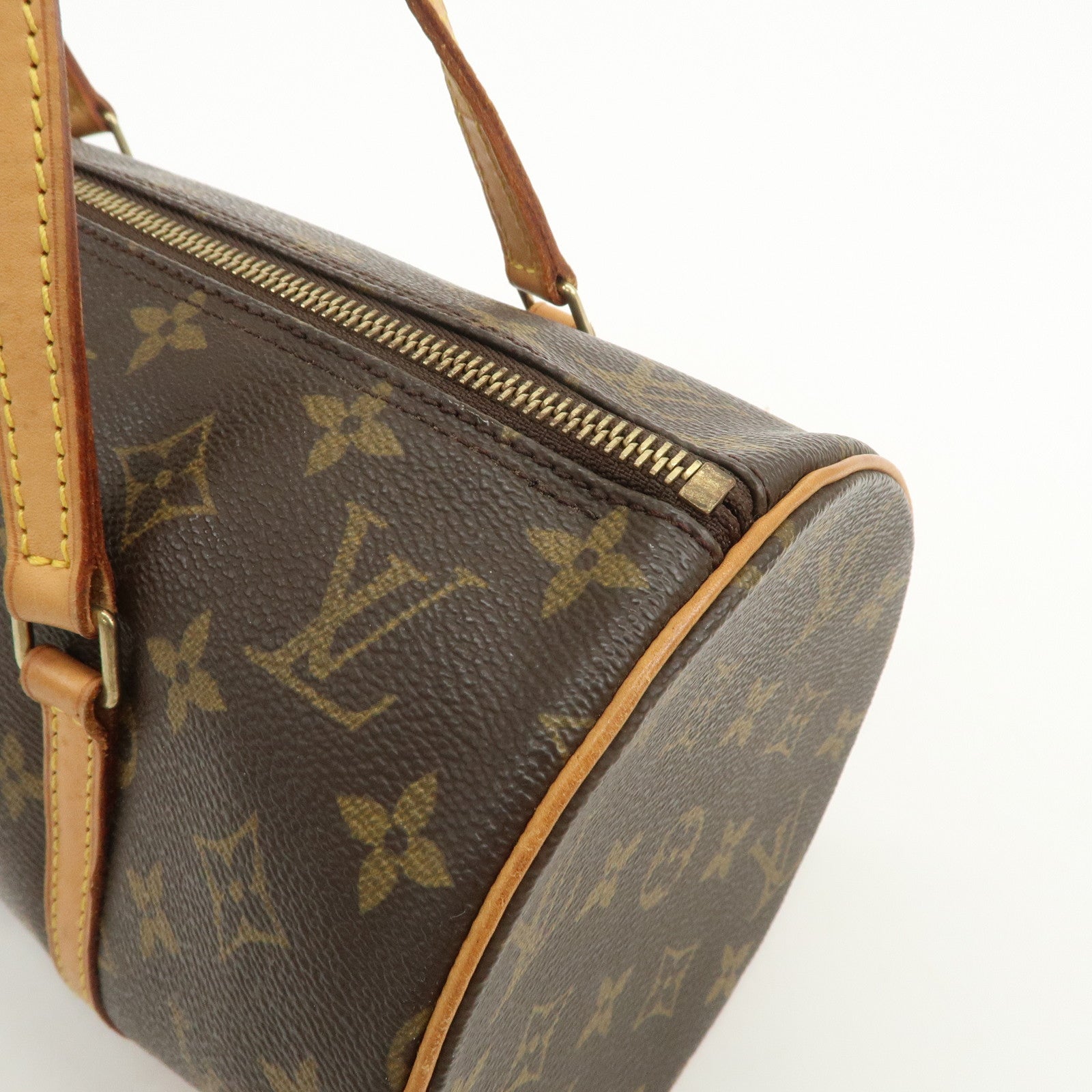 Louis Vuitton Monogram Papillon 30 Hand Bag New Style Brown M51385
