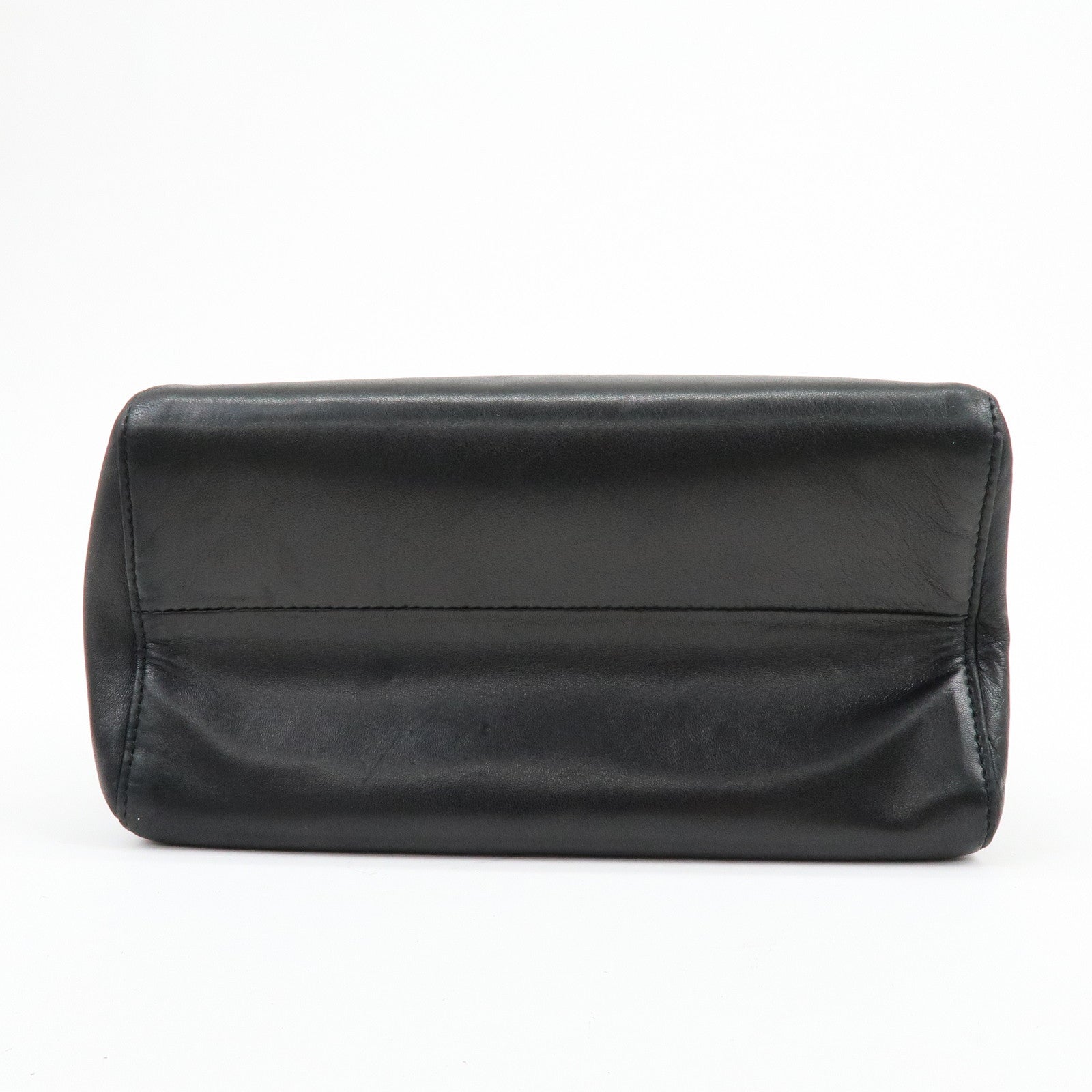 LOEWE Anagram Nappa Leather Hand Bag Tote Bag Black