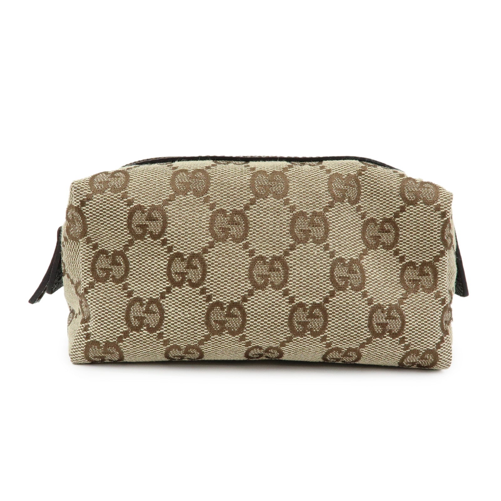 GUCCI GG Canvas Pouch Cosmetic Pouch Beige Brown 29596