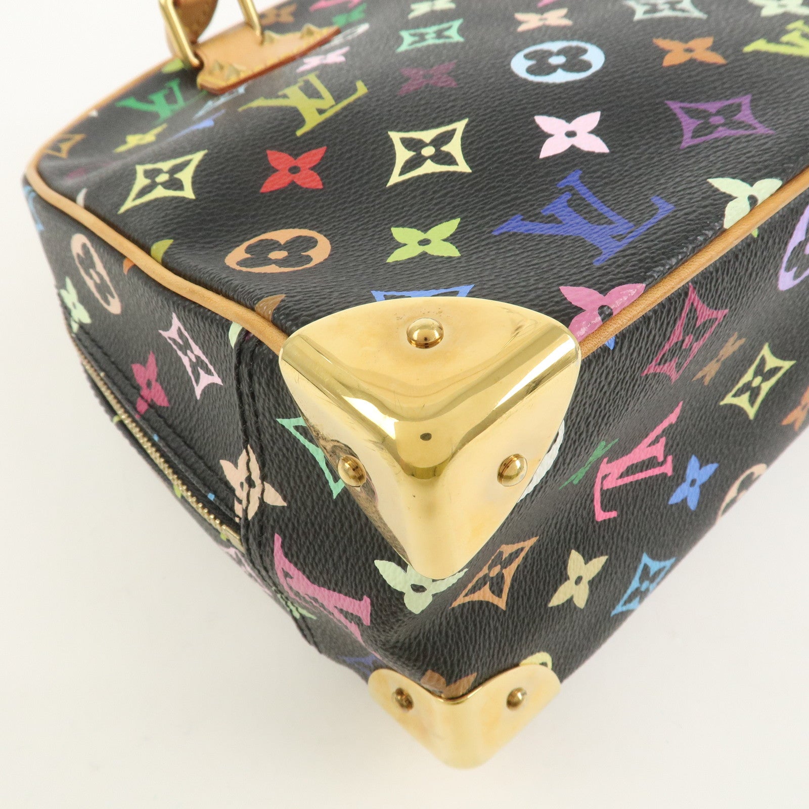 Louis Vuitton Monogram Multicolor Trouville Hand Bag Noir M92662