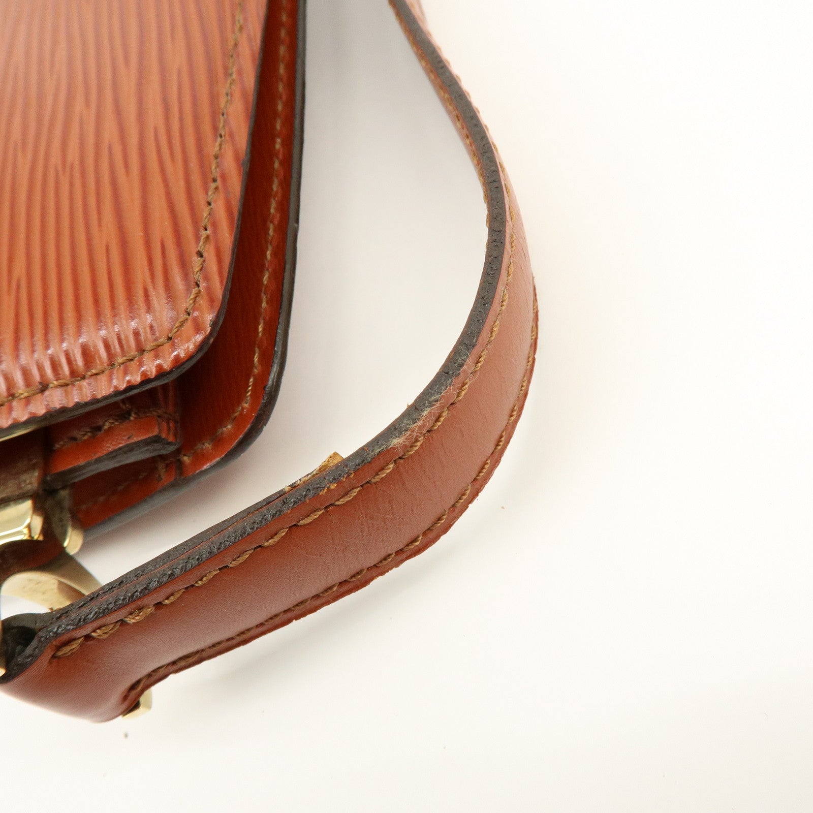 Louis Vuitton Epi Leather Capucines Shoulder Bag Kenya Brown M52343