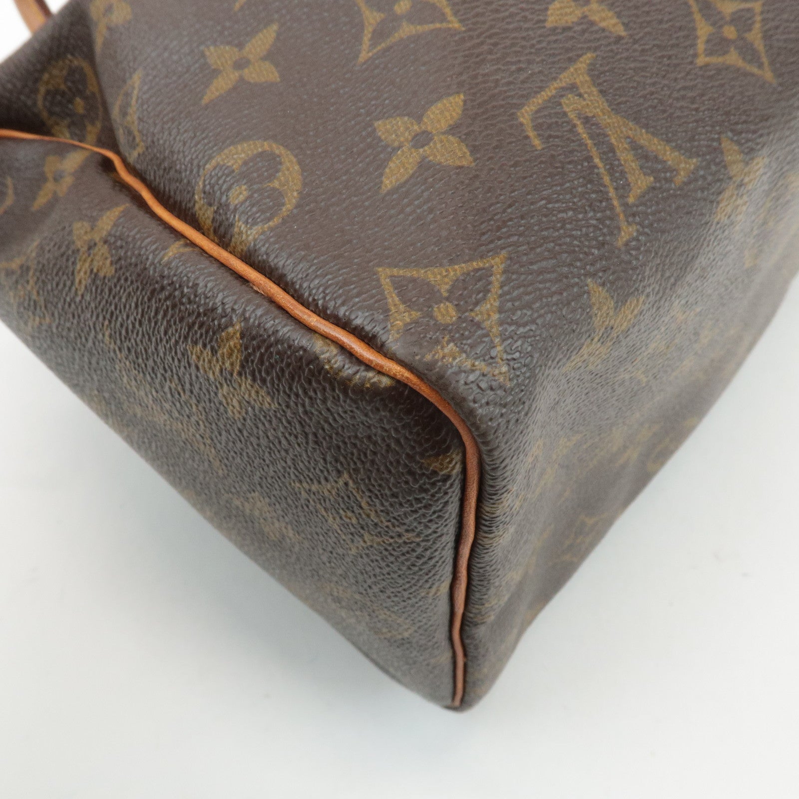 Louis Vuitton Monogram Speedy 25 Hand Bag Boston Bag Brown M41528 Used