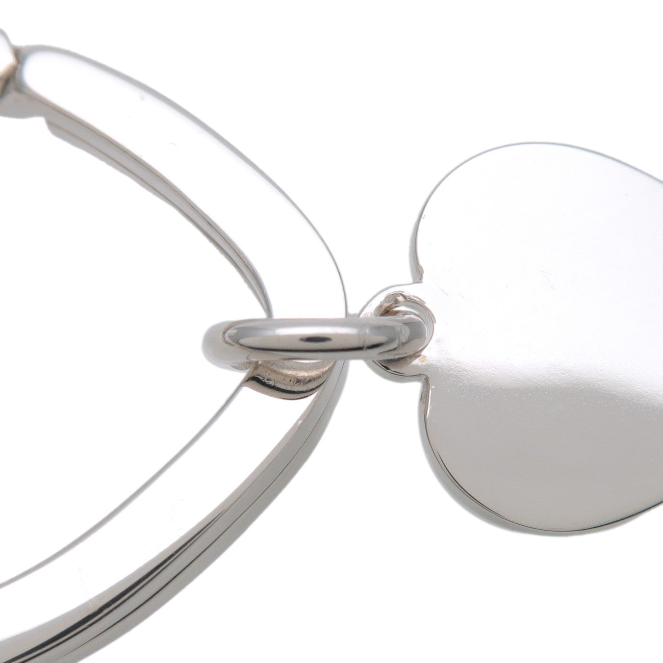 Tiffany & Co Heart Tag Key Ring Key Chain Bag Charm SV925 Silver