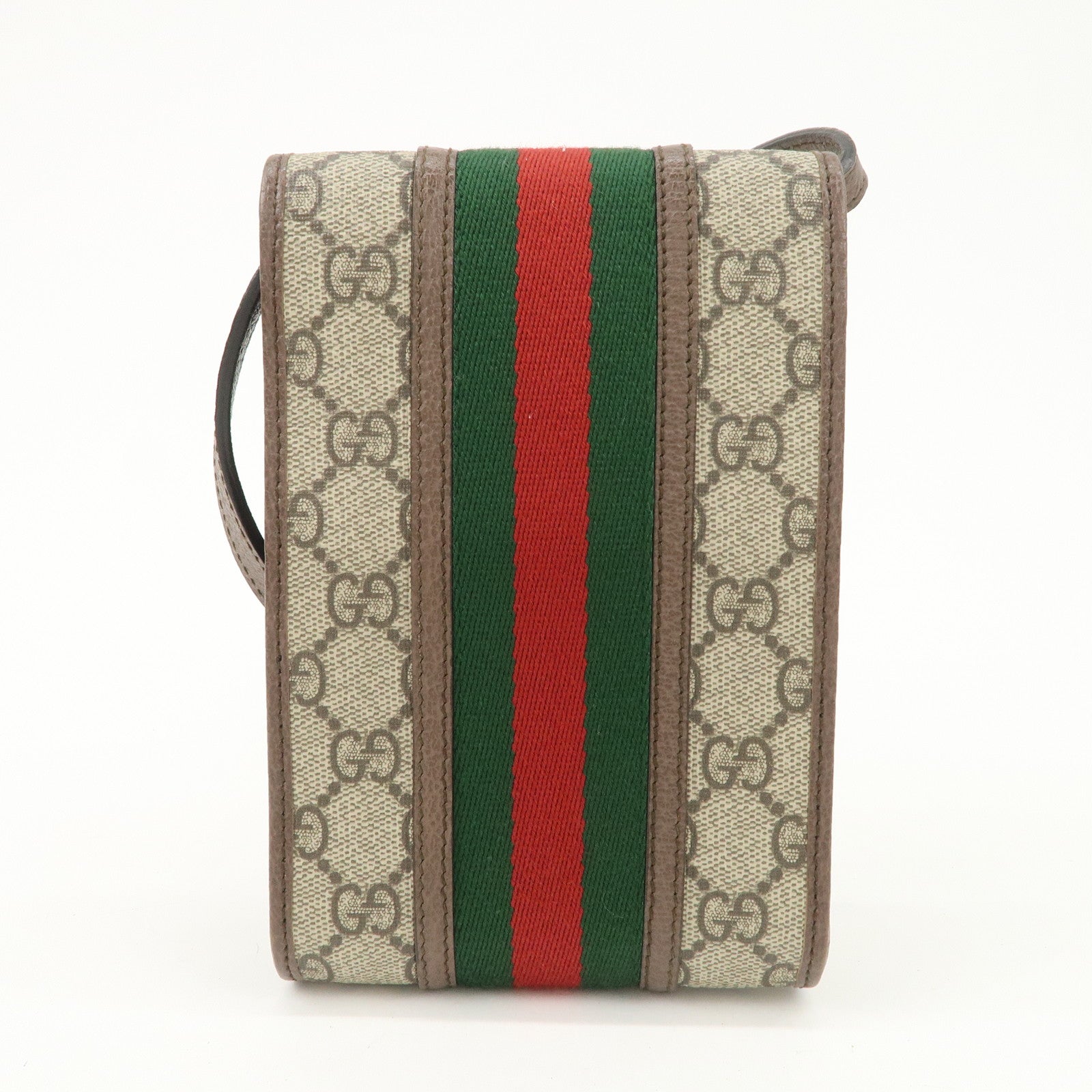 GUCCI Ophidia Sherry GG Supreme PVC Mini Shoulder Bag Beige 625757