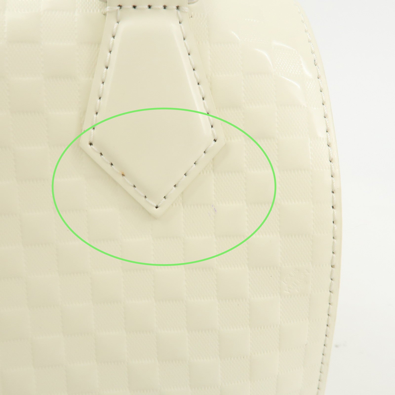 Louis Vuitton Damier Facette Speedy Cube PM Hand Bag Cream M48903