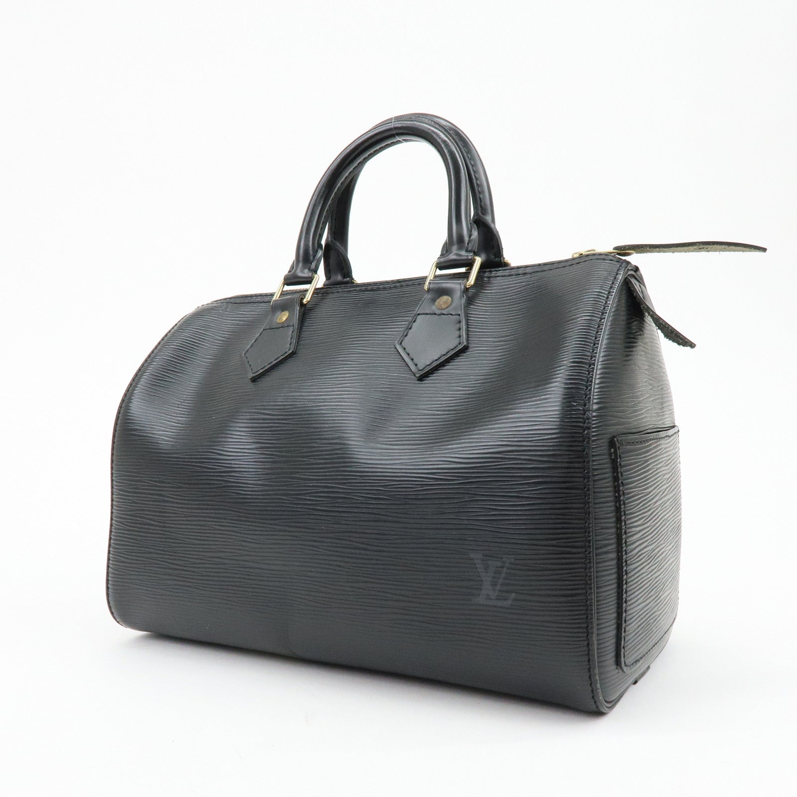 Louis Vuitton Epi Leather Speedy 25 Hand Bag Boston Bag Noir M59032