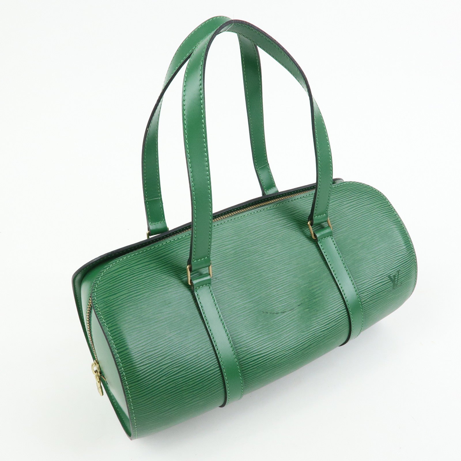 Louis Vuitton Epi Soufflot Hand Bag Borneo Green M52224