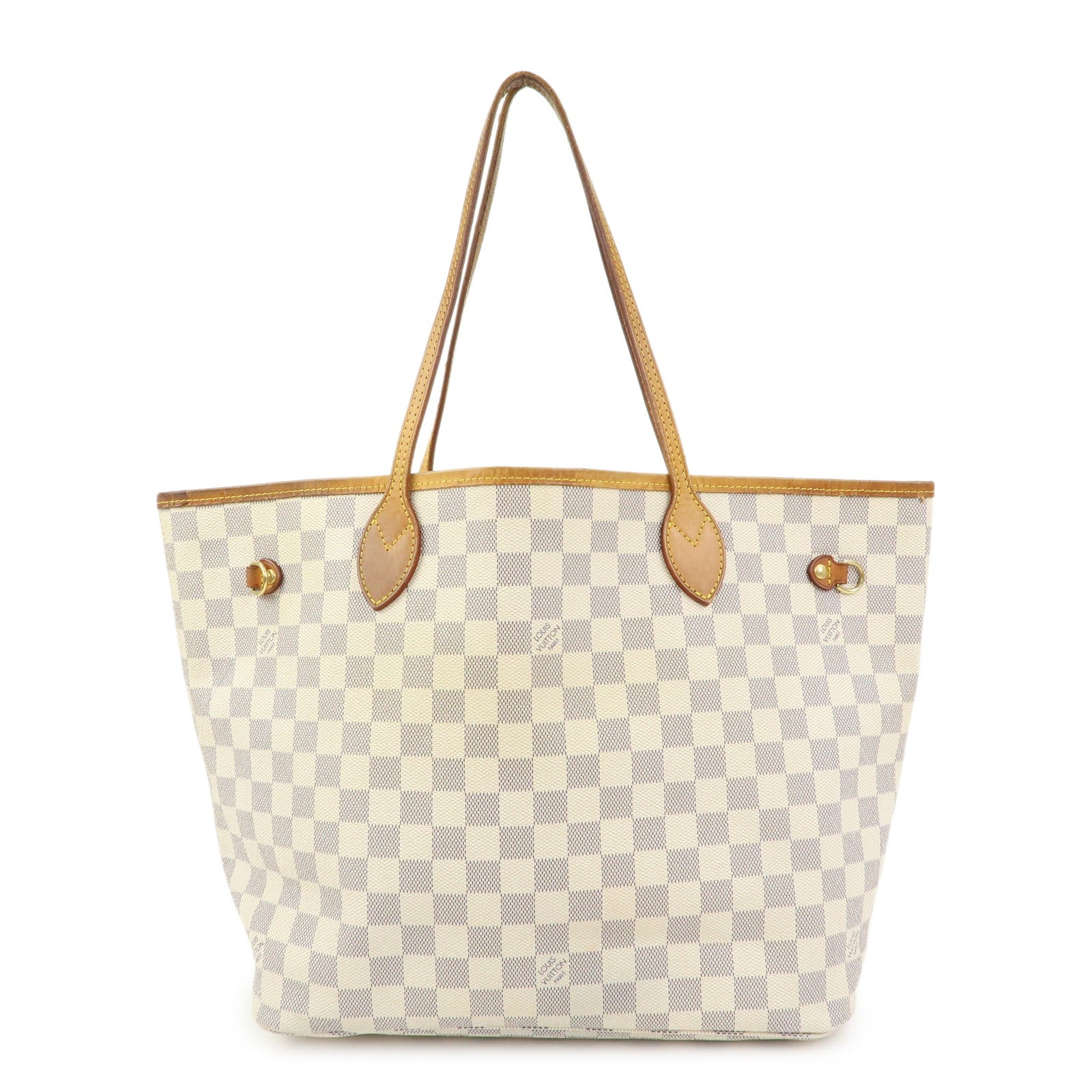 Louis Vuitton Damier Azur Neverfull MM Tote Bag Shoulder Bag N51107