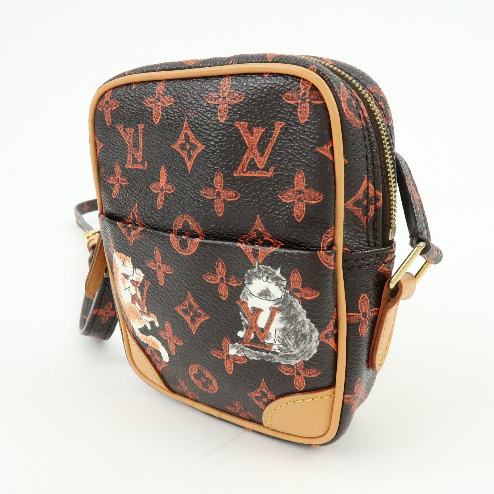 Louis Vuitton Catogram Paname Shoulder Bag Crossbody Brown M44399