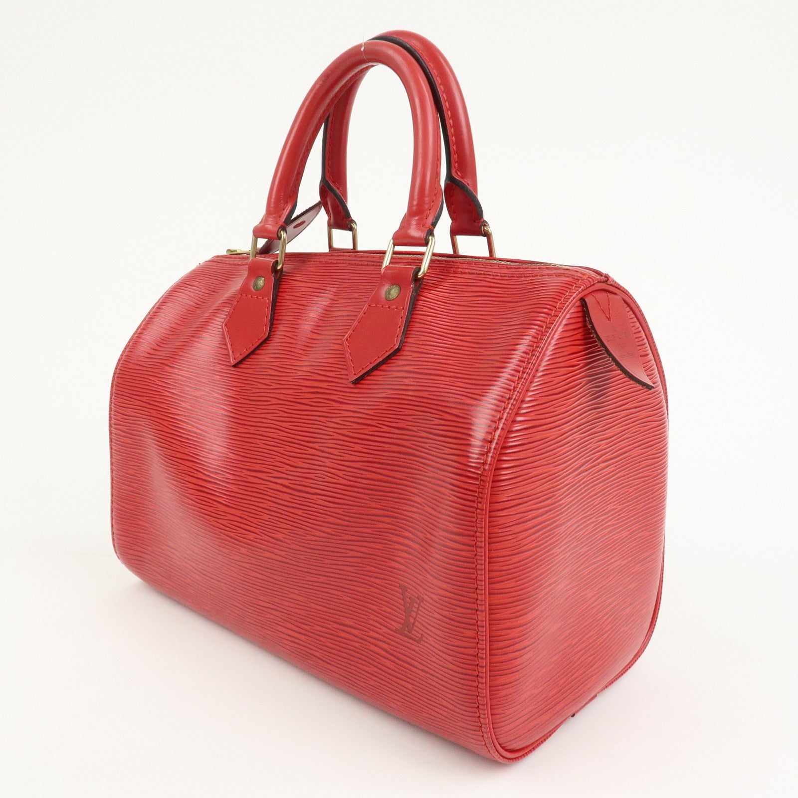 Louis Vuitton Epi Leather Speedy 30 Boston Bag Castilian Red M41526