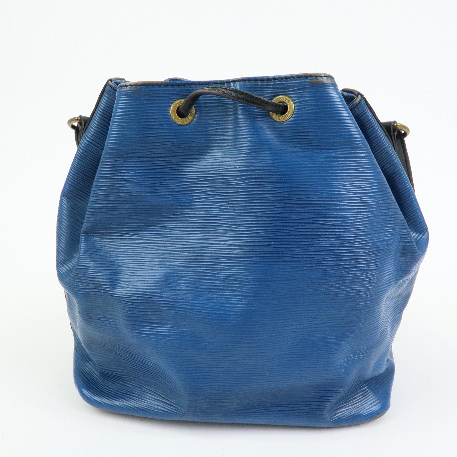 Louis Vuitton Epi Petit Noe Bi-color Shoulder Bag Noir Blue Ｍ44152